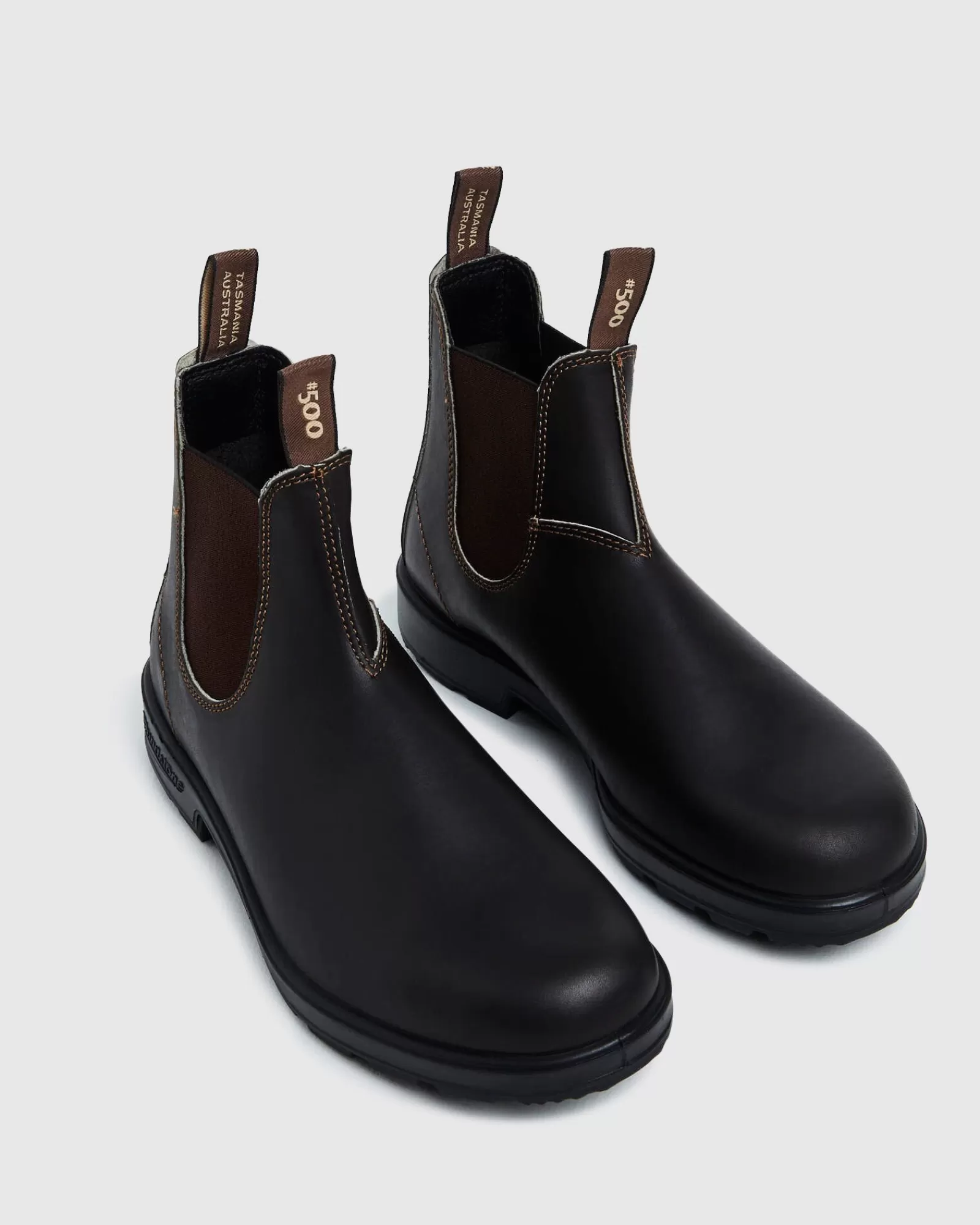 BLUNDSTONE Stivaletti Elasticizzati 500 - Modello Classico in Pelle Marrone Australiano con Design Intramontabile