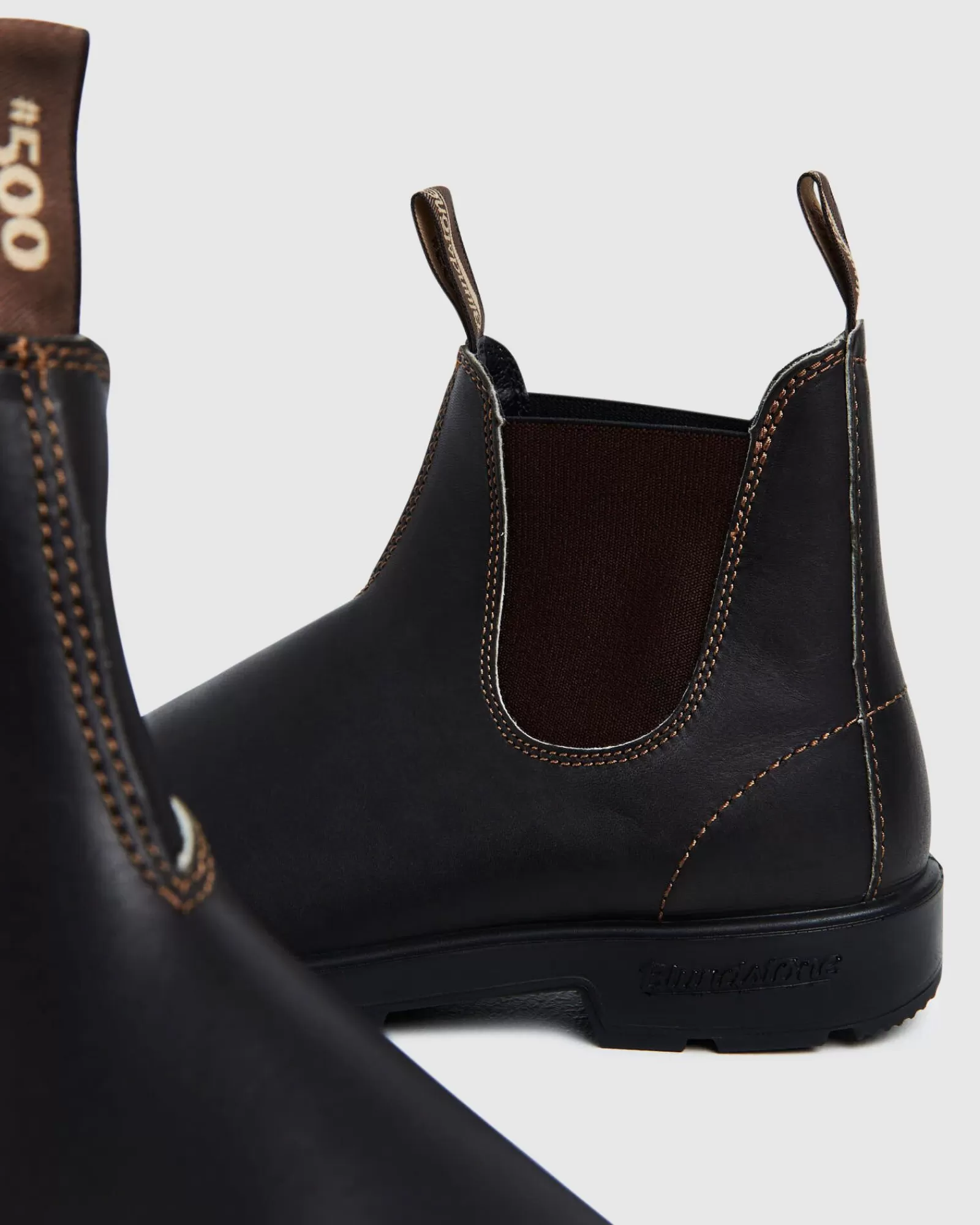 BLUNDSTONE Stivaletti Elasticizzati 500 - Modello Classico in Pelle Marrone Australiano con Design Intramontabile