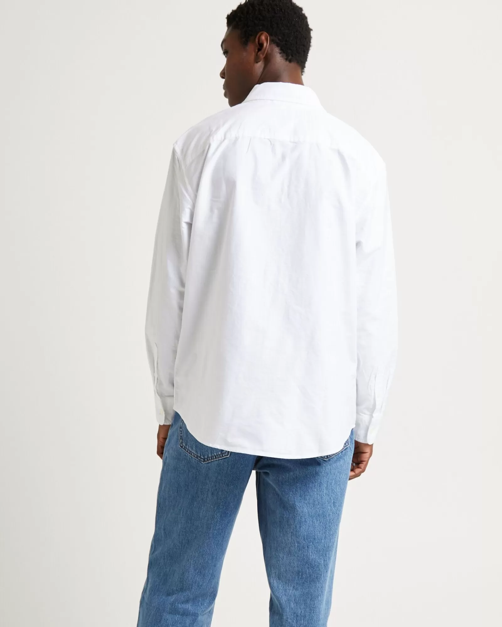 LEVIS Camicia Formale Classica con Bottoni - Manica Lunga in Bianco Puro per Stile Versatile Casual
