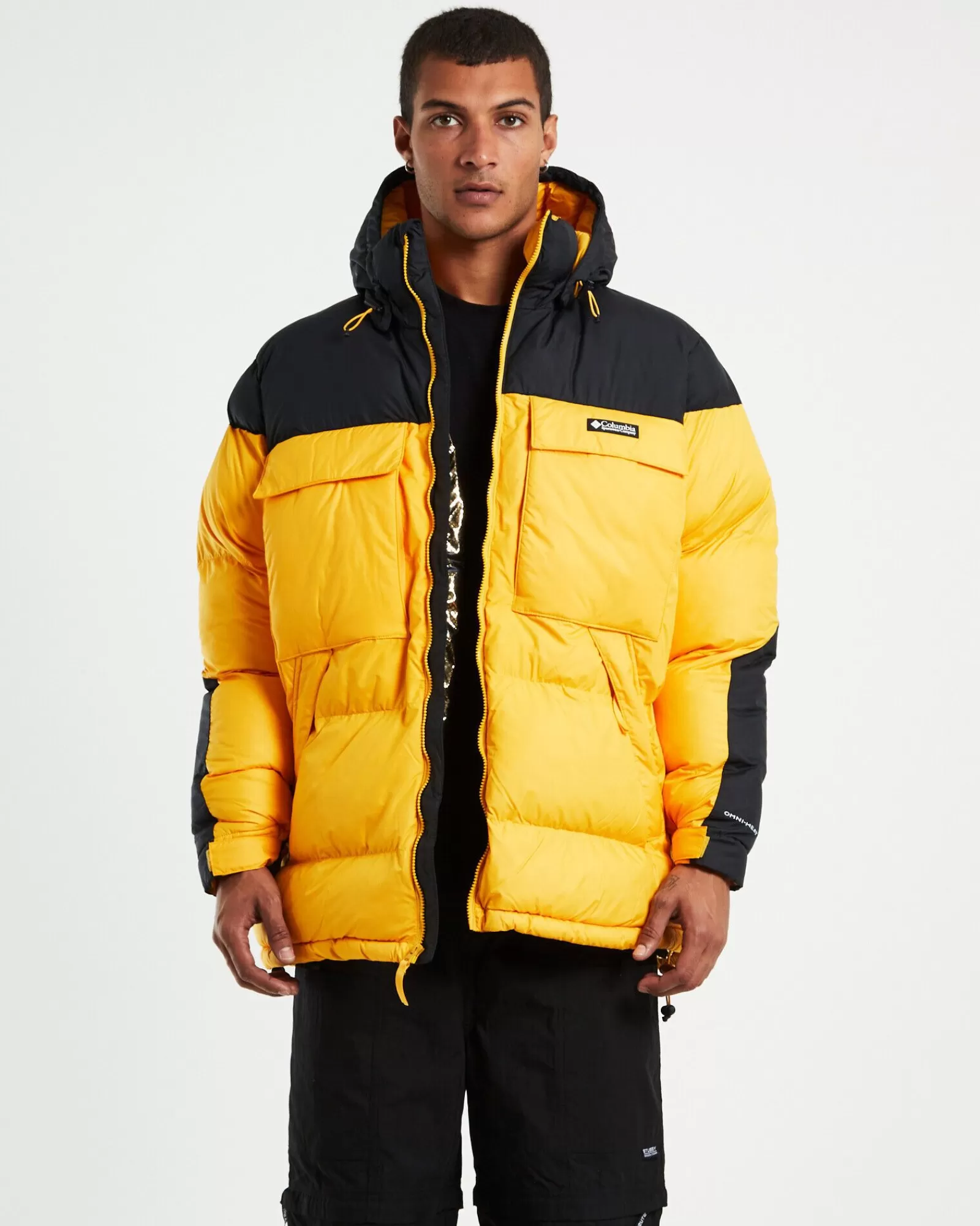 Columbia Giubbotto Oversized Ballistic Ridge Imbottito in Giallo Vibrante per Stile Urbano