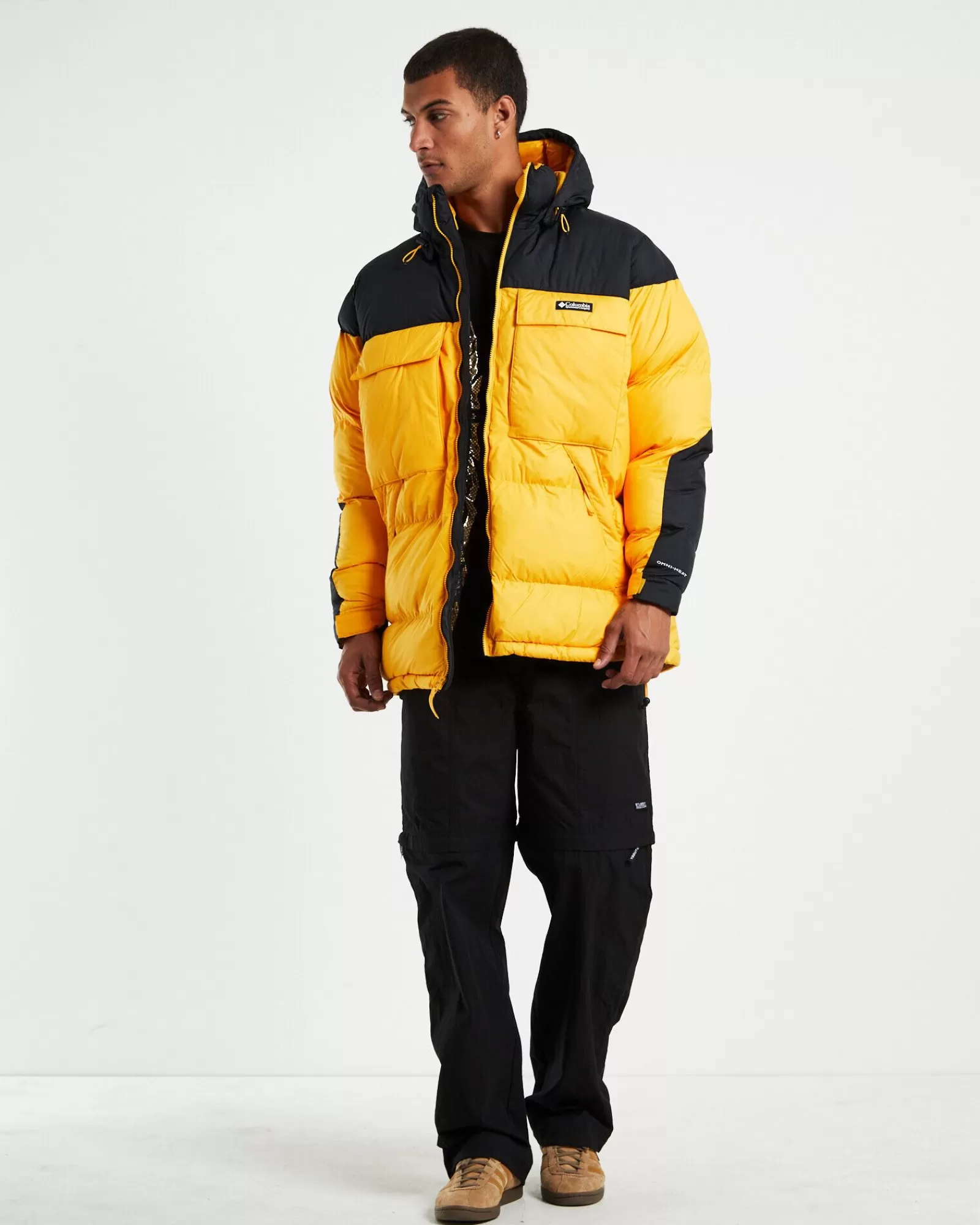 Columbia Giubbotto Oversized Ballistic Ridge Imbottito in Giallo Vibrante per Stile Urbano