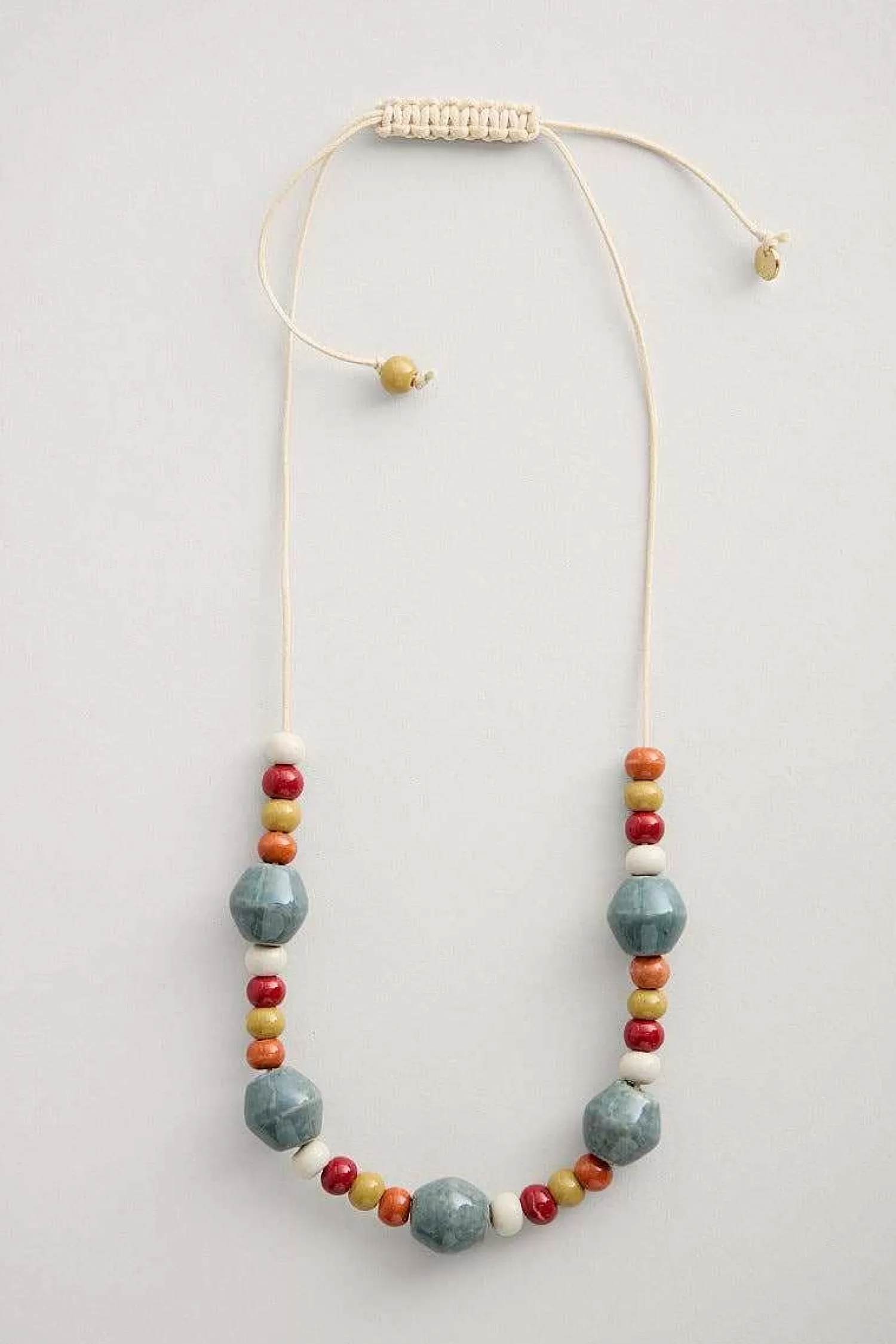 Collana Artigianale con Perline Ceramiche Canna - Ispirazione Marina Cornwall per Donna
