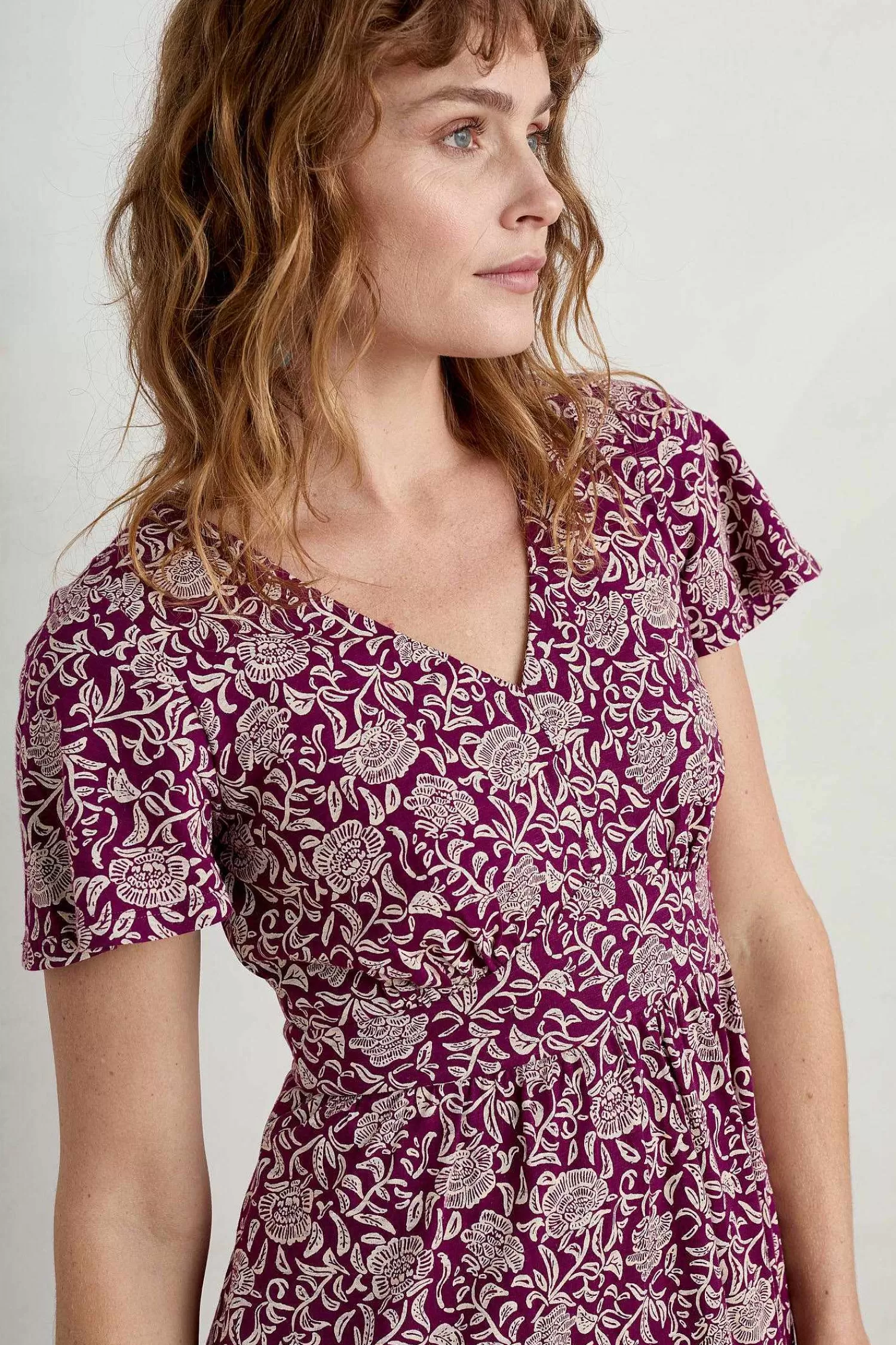 Abito Lungo Elegante Seasalt Cornwall con Design Ispirato ai Castelli Francesi - Stile Bohémien per Donna - Collezione Primavera/Estate