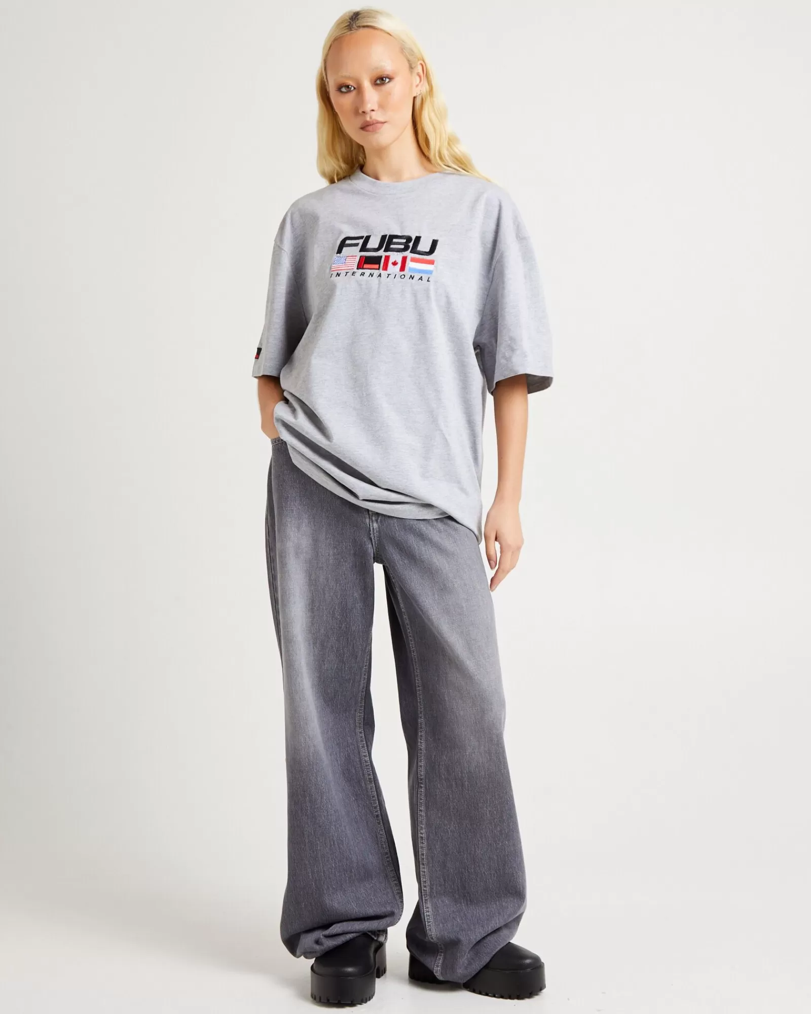 FUBU Maglietta Uomo Business Grigio Antracite - T-Shirt Aziendale Premium a Maniche Corte con Design Classico
