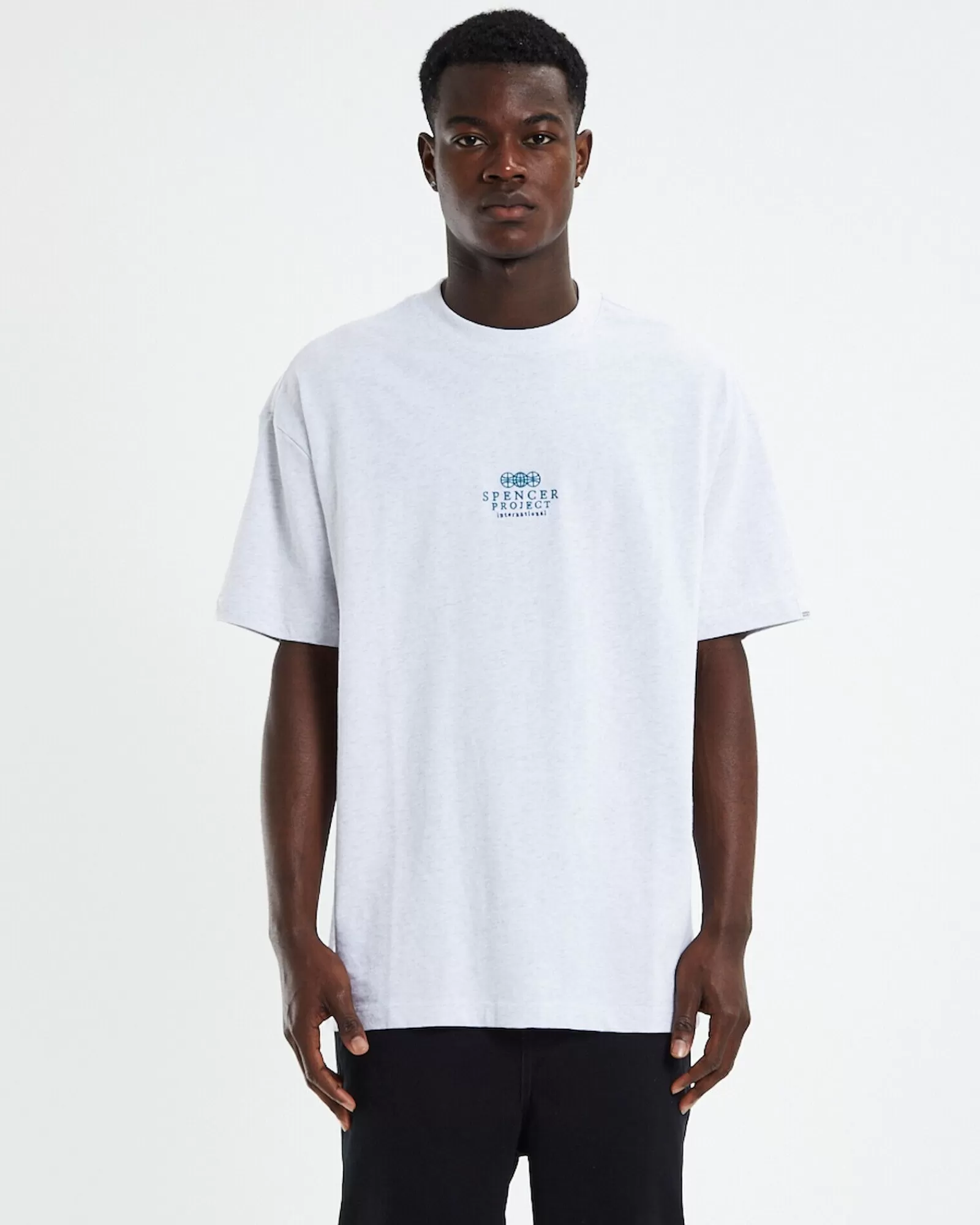 SPENCER PROJECT Maglietta Sportiva Maniche Corte - Grigio Melange Ghiacciato