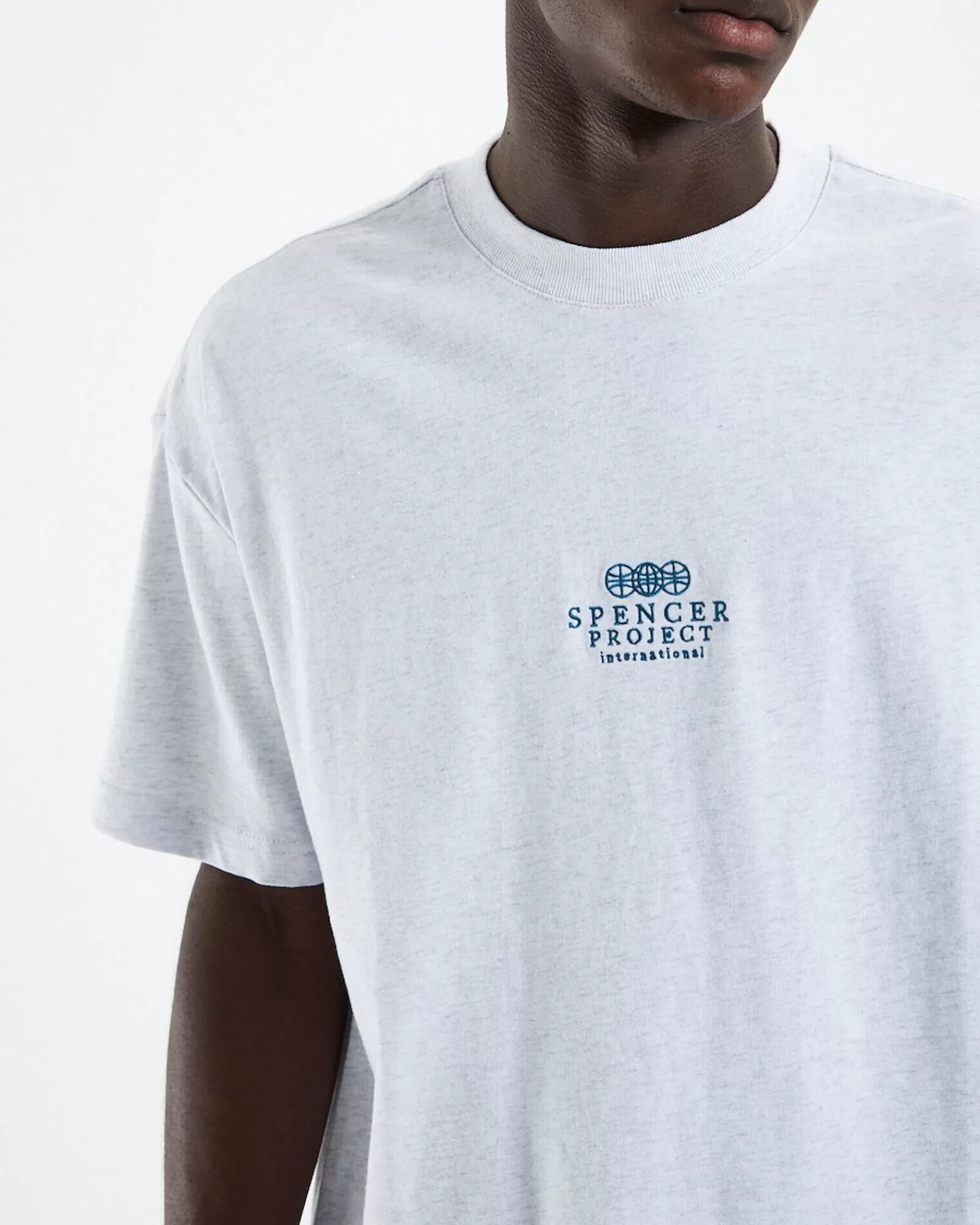 SPENCER PROJECT Maglietta Sportiva Maniche Corte - Grigio Melange Ghiacciato