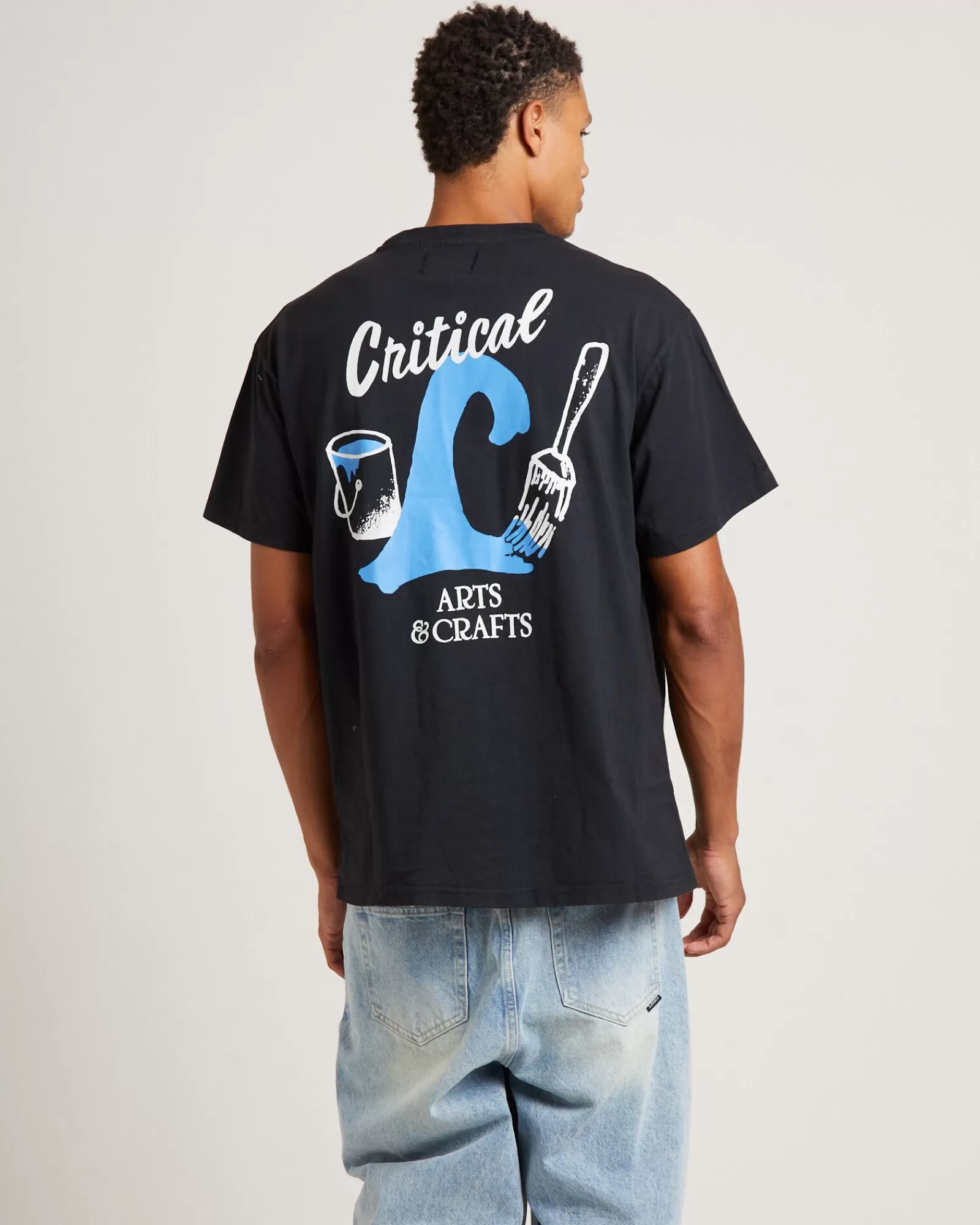 THE CRITICAL SLIDE SOCIETY - Maglietta Unisex Creativa Design Vintage Invecchiato - Nero Antico