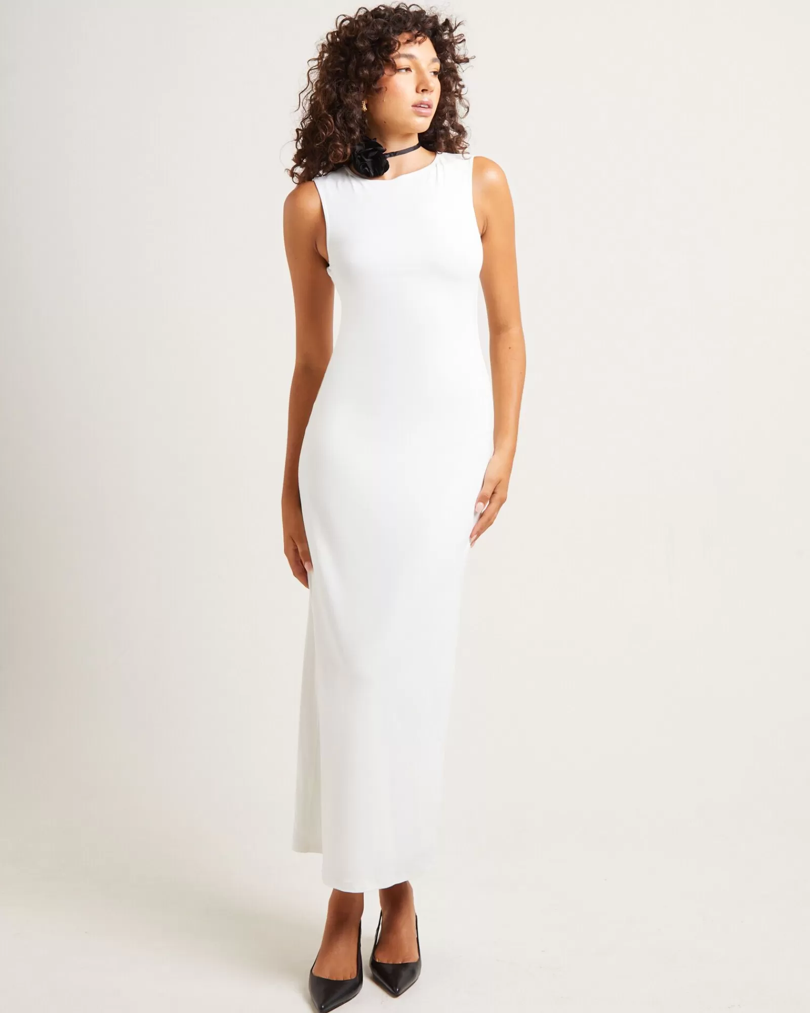 Abito Maxi Elegante ALICE IN THE EVE - Scollo a Curva Dahlia e Design Stilizzato, Confezione Conveniente