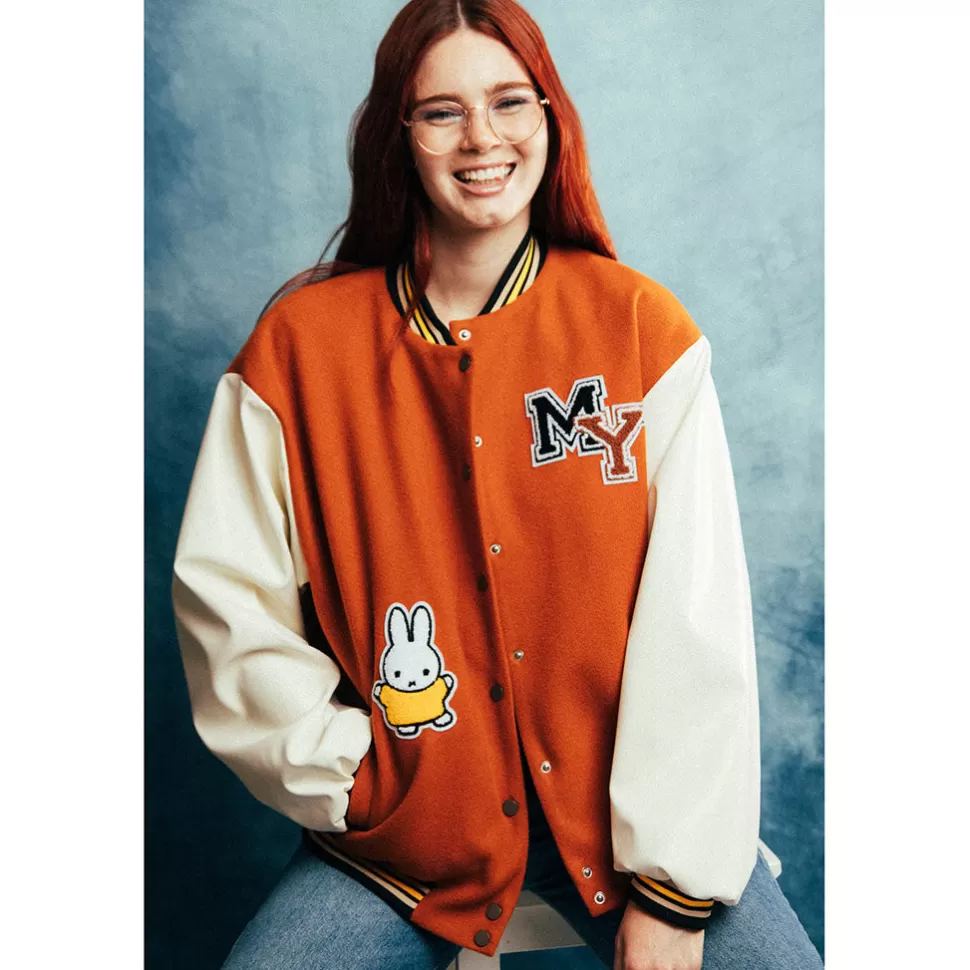 Fashion Miffy Daisy Street X  Tufted Varsity Jacket