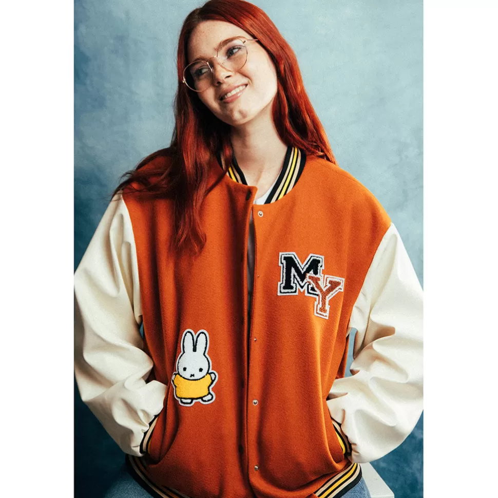 Fashion Miffy Daisy Street X  Tufted Varsity Jacket