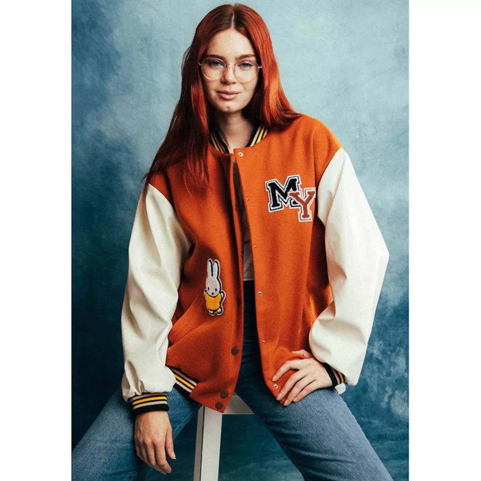 Fashion Miffy Daisy Street X  Tufted Varsity Jacket