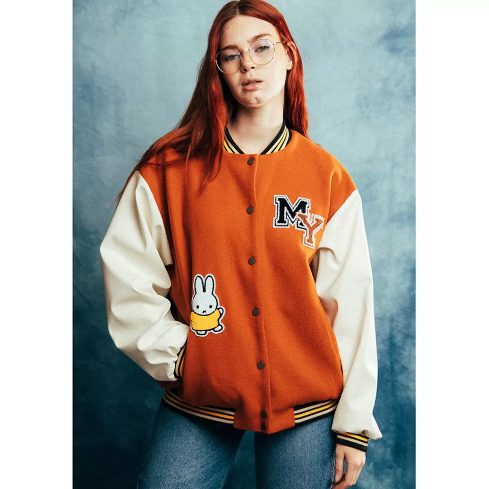 Fashion Miffy Daisy Street X  Tufted Varsity Jacket