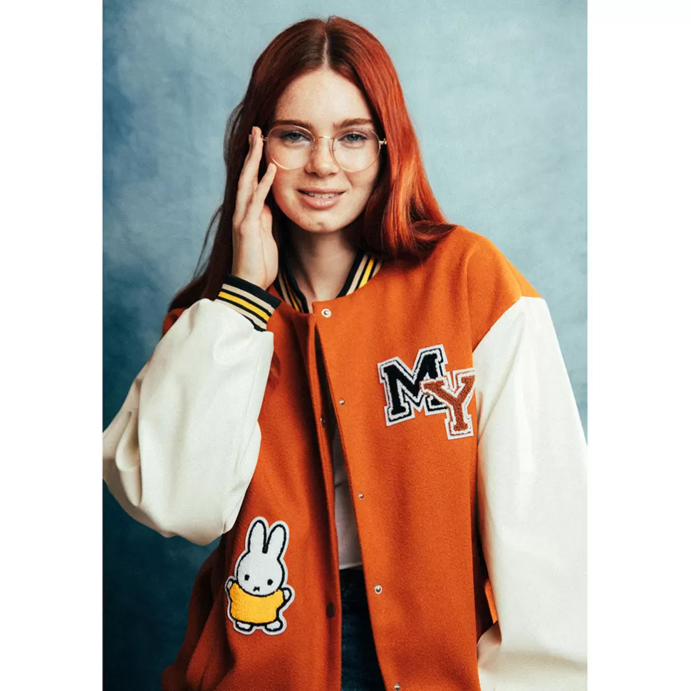 Fashion Miffy Daisy Street X  Tufted Varsity Jacket