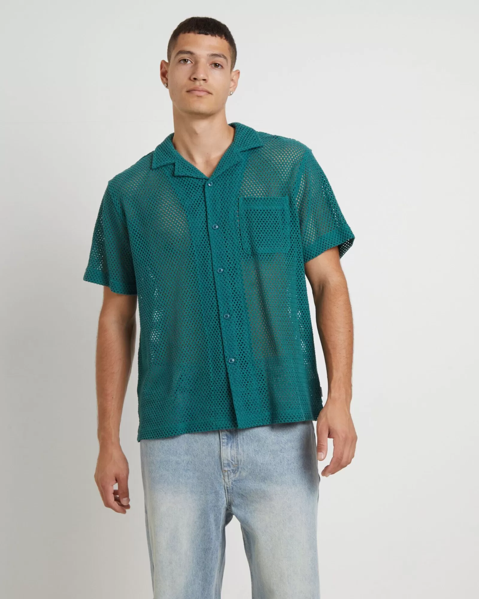 Camicia Estiva ARVUST Diego in Maglia Aera - Verde Giada, Confortevole e Traspirante, Ideale per il Tempo Libero, Disponibile in Saldi