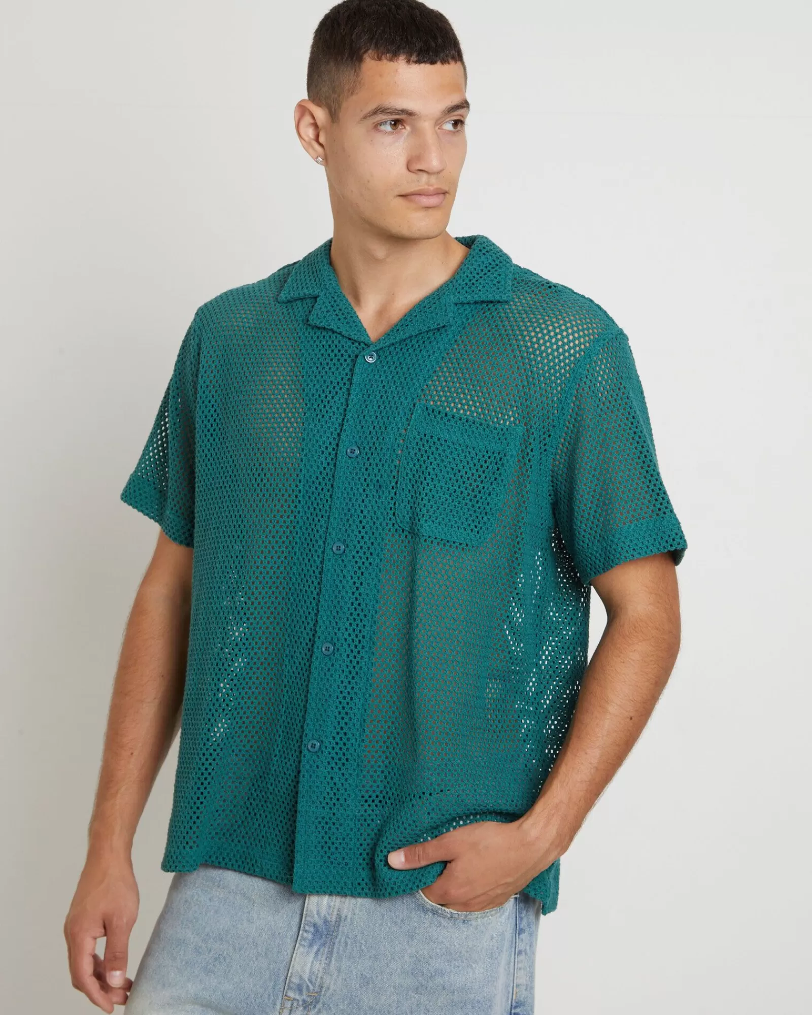 Camicia Estiva ARVUST Diego in Maglia Aera - Verde Giada, Confortevole e Traspirante, Ideale per il Tempo Libero, Disponibile in Saldi