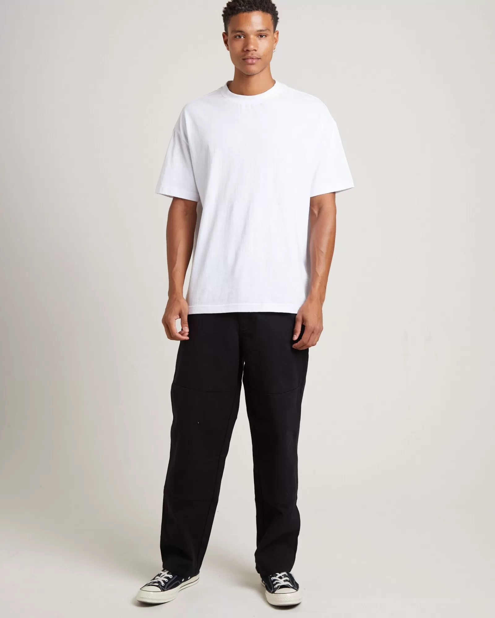 Pantaloni Uomo con Doppio Rinforzo Ginocchia - Nero Assoluto, Offerta Lampo Ex-Forma Comfort Estremo