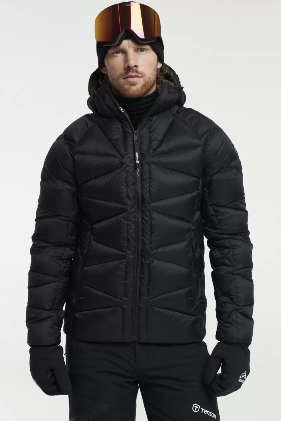 Giacca Termica Tenson Facet UltraLeggera - Piumino Invernale RDS Certificato Nero Carbone con Chiusura Ermetica
