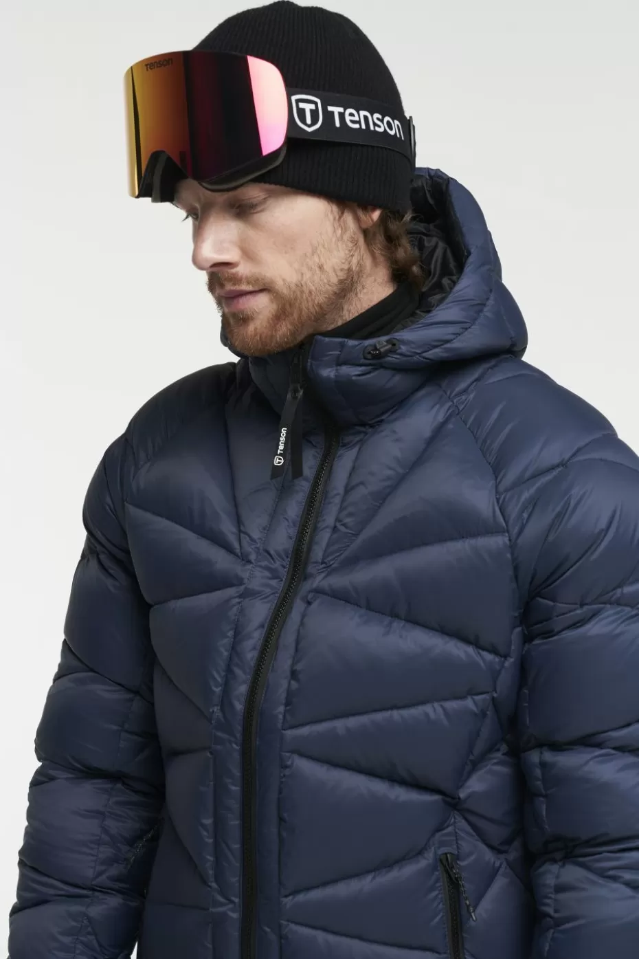 Tenson Giaccone Invernale Impermeabile RDS - Piumino Leggero Blu Notte con Cappuccio, Offerta Limitata