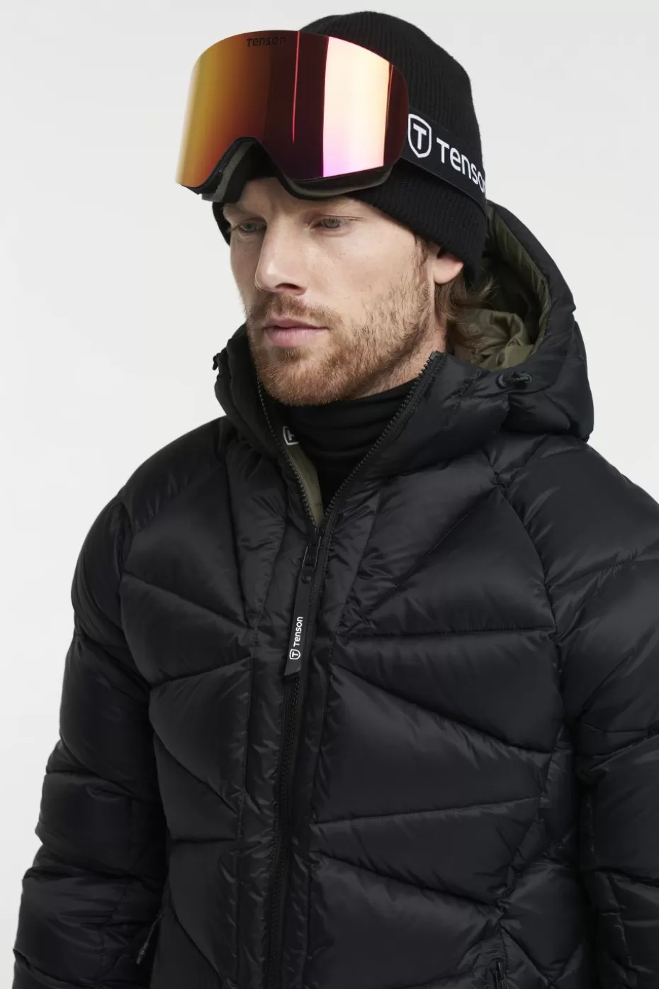 Giacca Termica Tenson Facet UltraLeggera - Piumino Invernale RDS Certificato Nero Carbone con Chiusura Ermetica