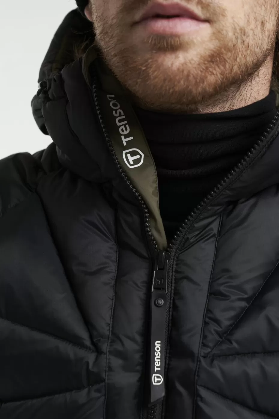 Giacca Termica Tenson Facet UltraLeggera - Piumino Invernale RDS Certificato Nero Carbone con Chiusura Ermetica