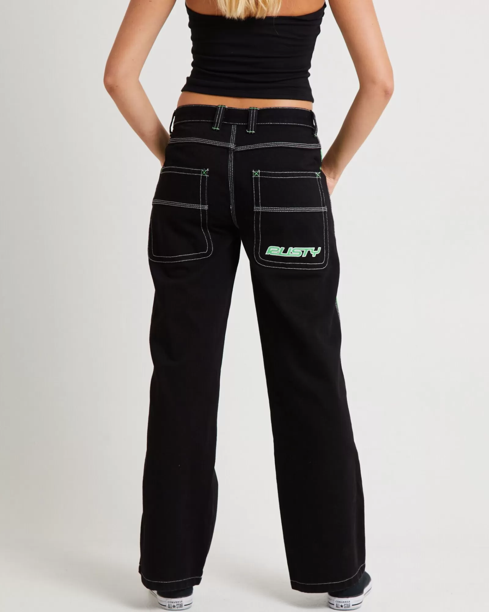 Jeans RUSTY Vita Extra-Bassa con Gamba Svasata - Stile Ribelle per Donne Audaci