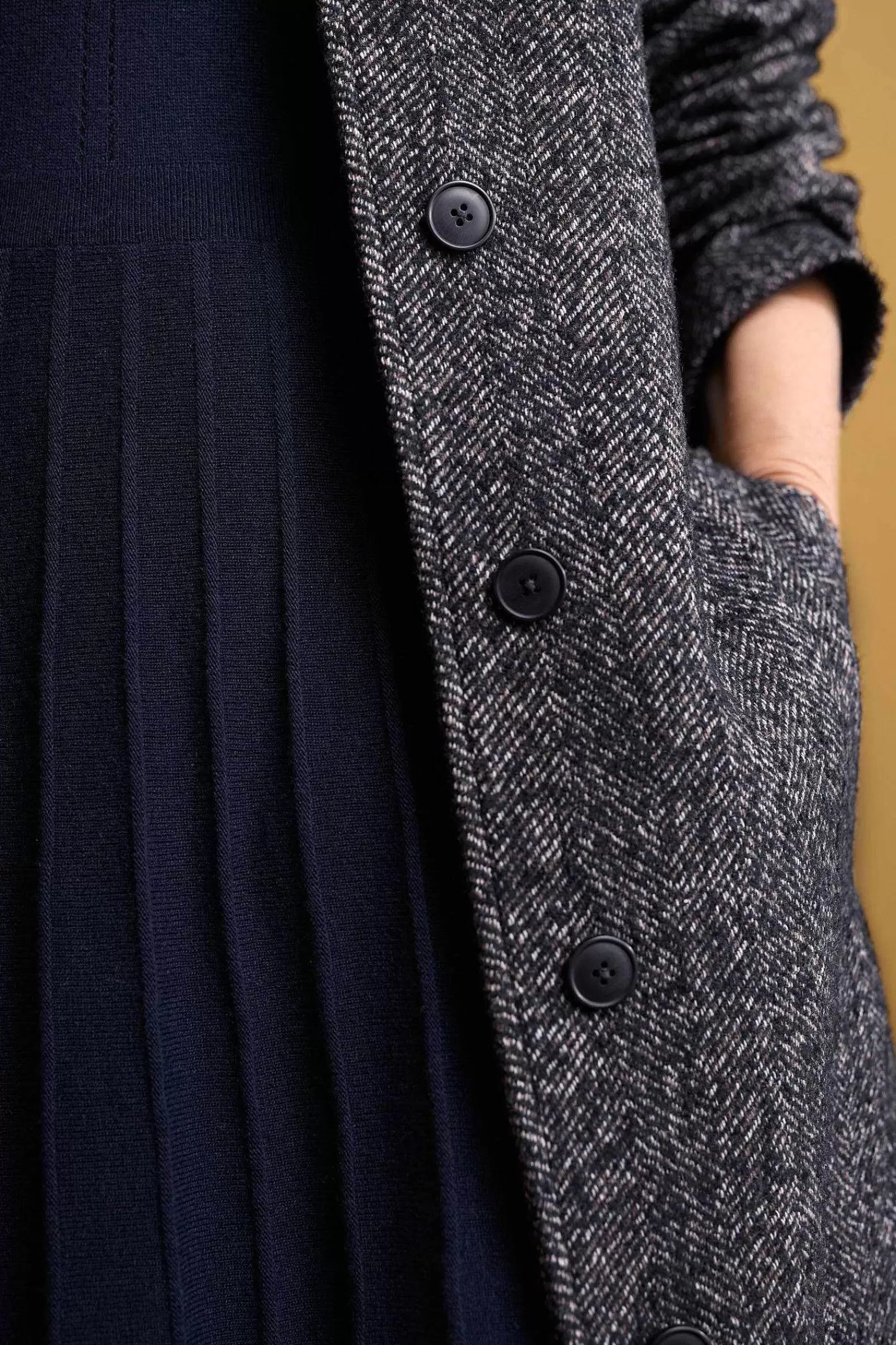 Abito Mid-Length in Maglia Artigianale Seasalt - Ispirazione Folkloristica Cornovagliese per Donna
