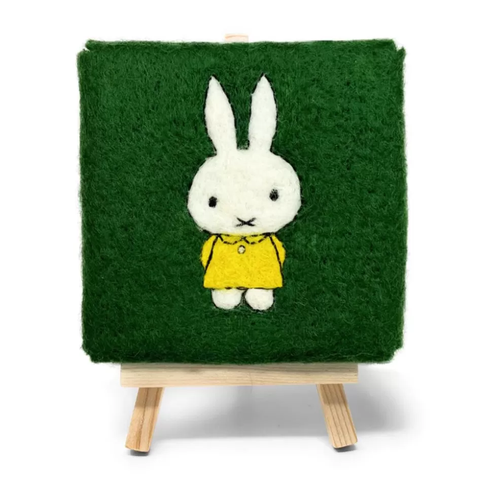 Promozione Kit Creativo Miffy con Lana Feltro Verde - Fai da Te per Artigianato