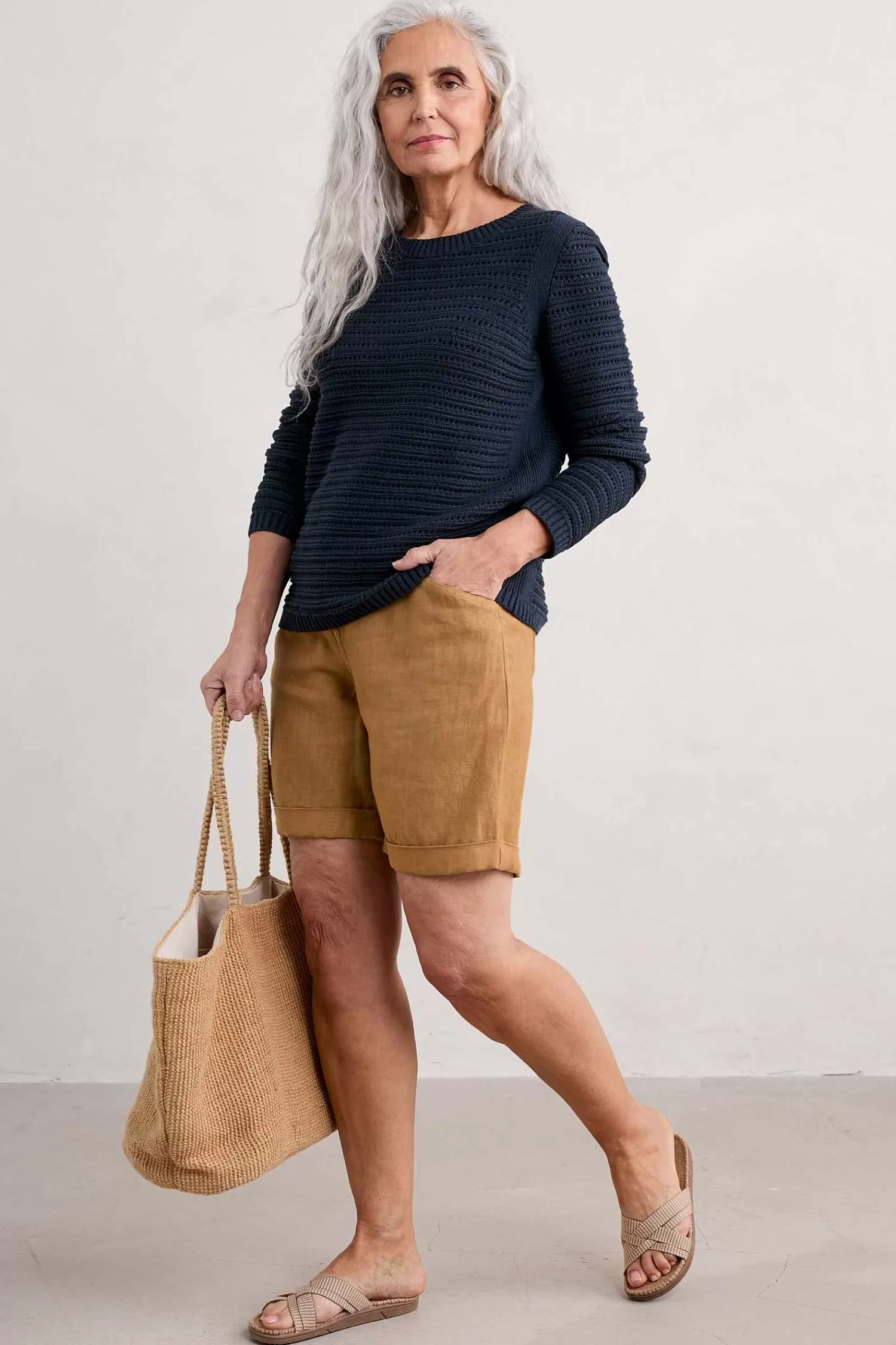 Maglione Donna in Punto Maglia Gull Rock - Seasalt Cornwall Collection Conforttevole con Certificazione Tessile Biologica (GOTS)