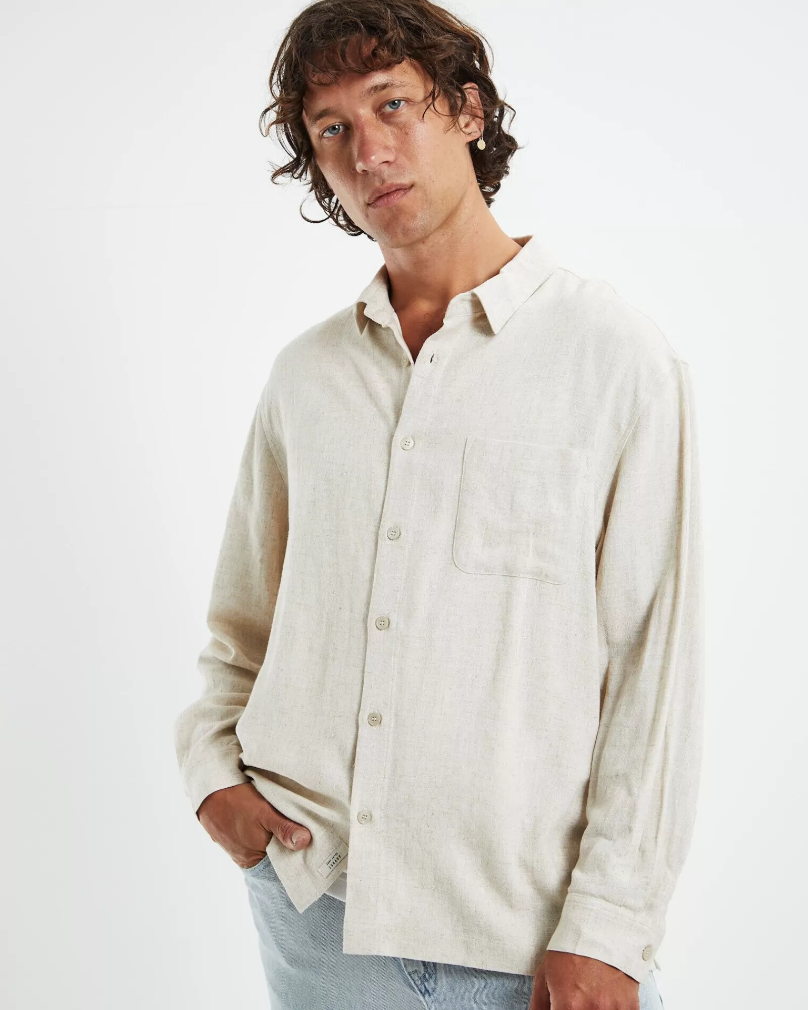 ARVUST Harrison: Camicia in Lino Puro a Maniche Lunghe, Tinta Unica - Tessuto Traspirante e Confortevole