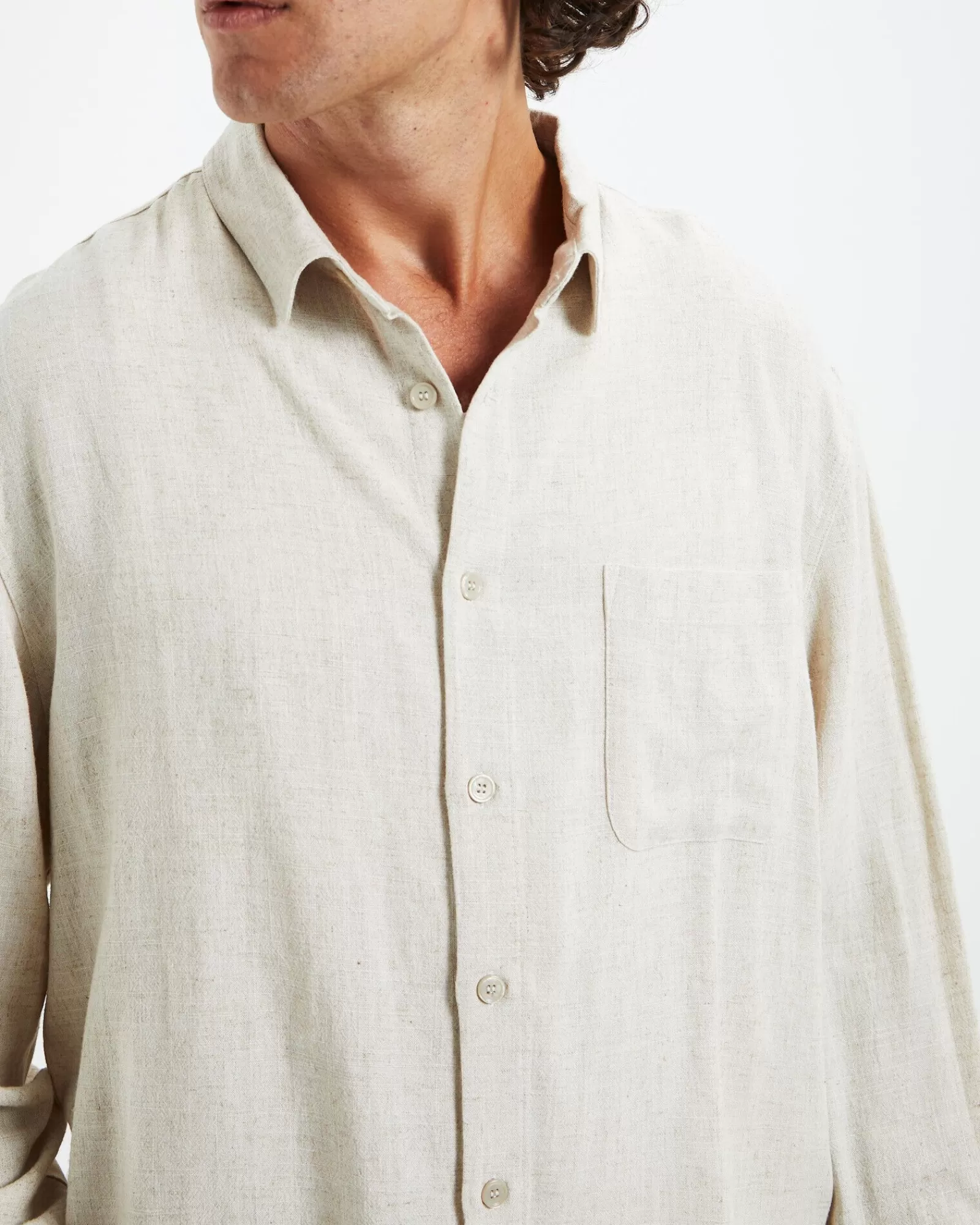 ARVUST Harrison: Camicia in Lino Puro a Maniche Lunghe, Tinta Unica - Tessuto Traspirante e Confortevole