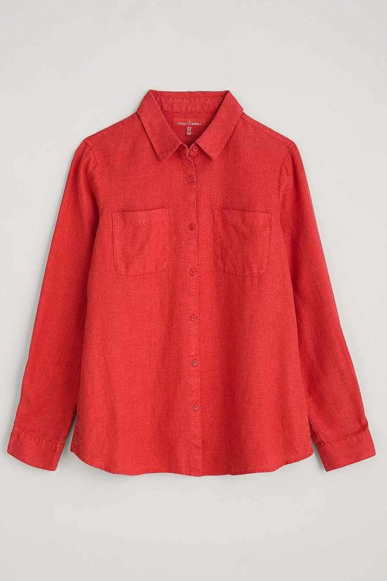 Camicia in Lino Confortevole per Donna – Stile Naturale Ramo di Nocciola, Seasalt Cornwall Estate Casual