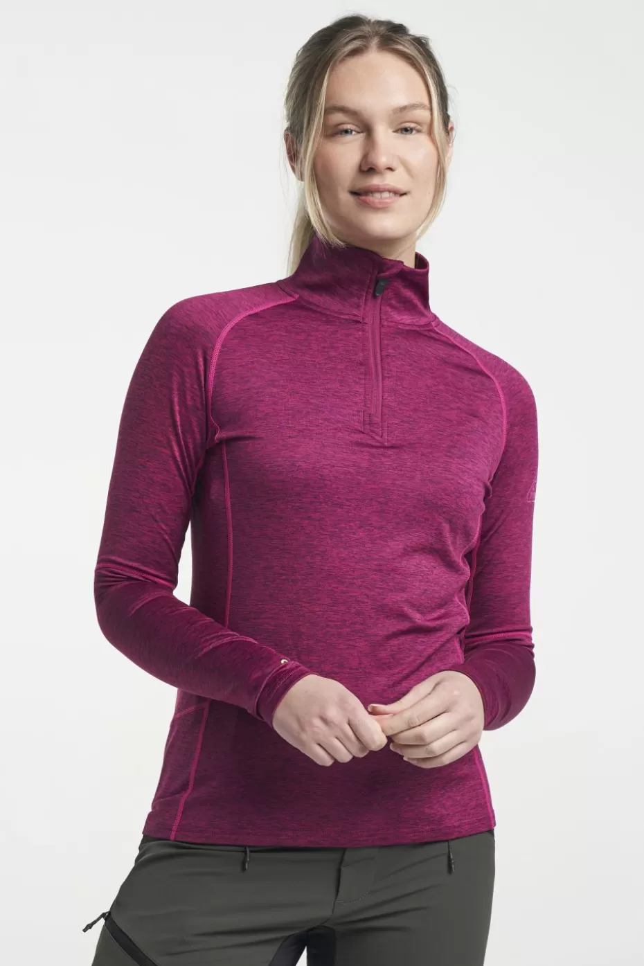 Maglione Termico Mezza Zip Tenson Himalaya | Colore Vino Intenso, Ideale per Escursioni Invernali