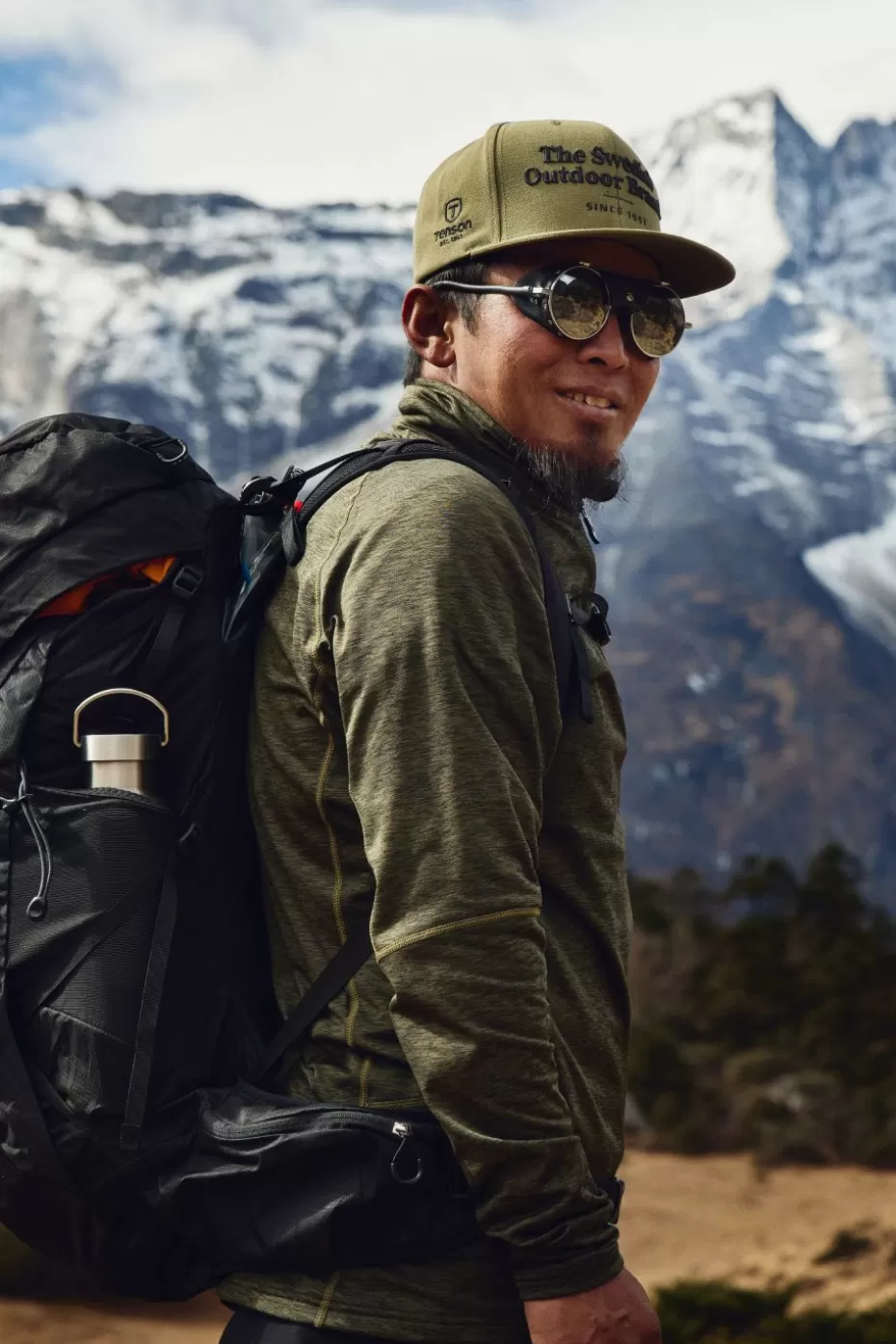 Techwear Himalaya Felpa Termica con Zip Parziale - Verde Militare Esclusiva Online 

(：