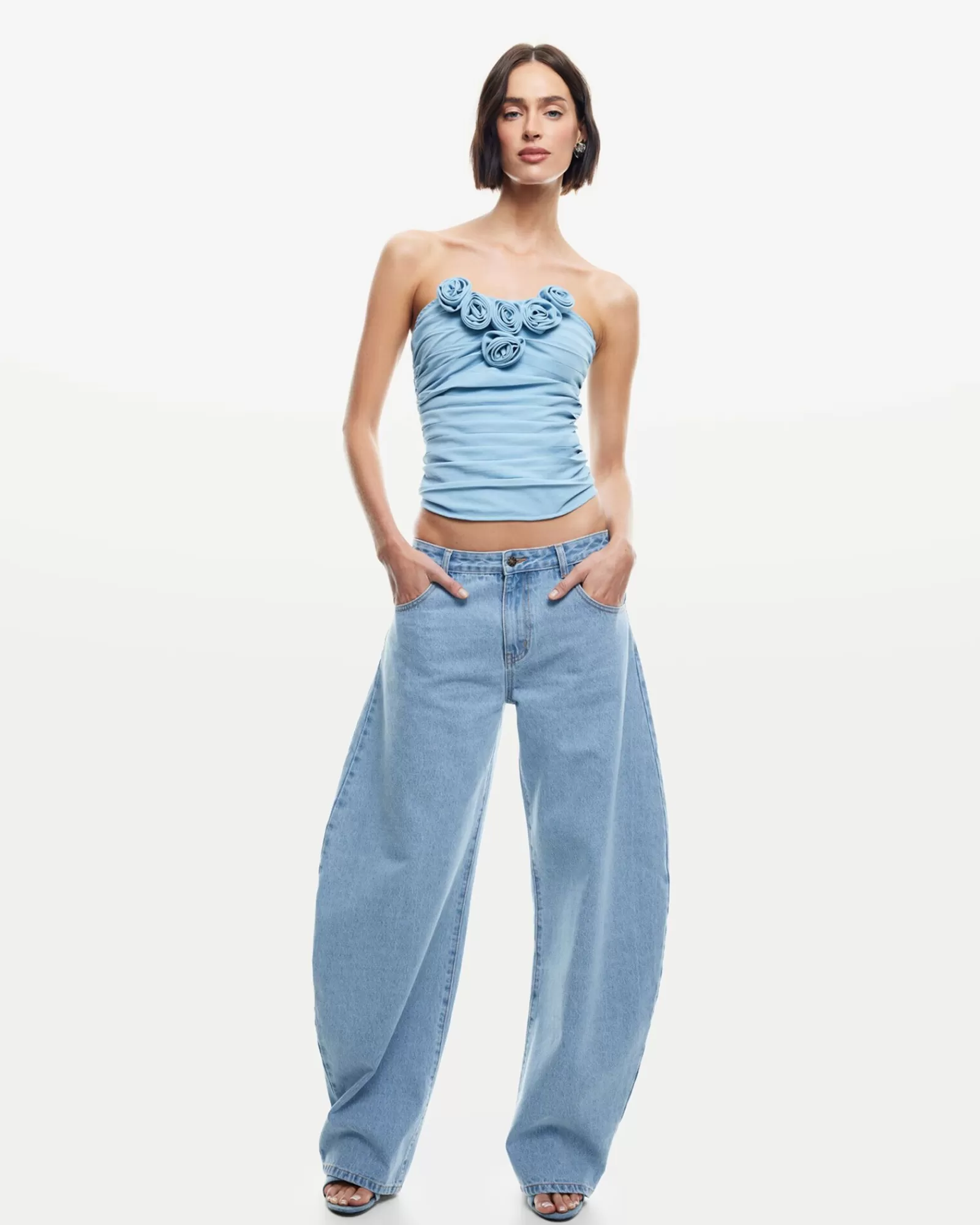 Jeans Lioness con ricamo ferro di cavallo - Moda denim in promozione
