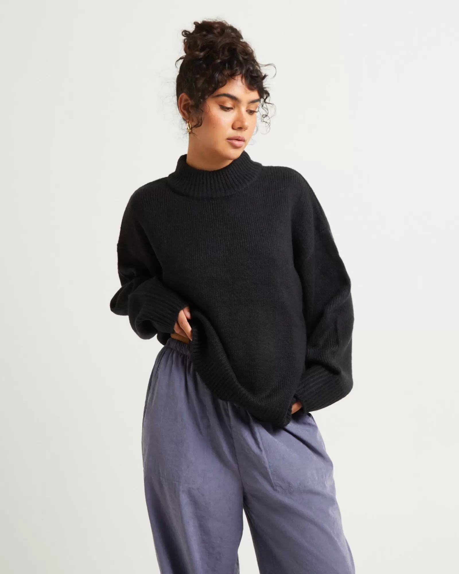 Comodo Maglione Oversize Maxie in Pura Lana - Stile Casual per Tutto il Giorno