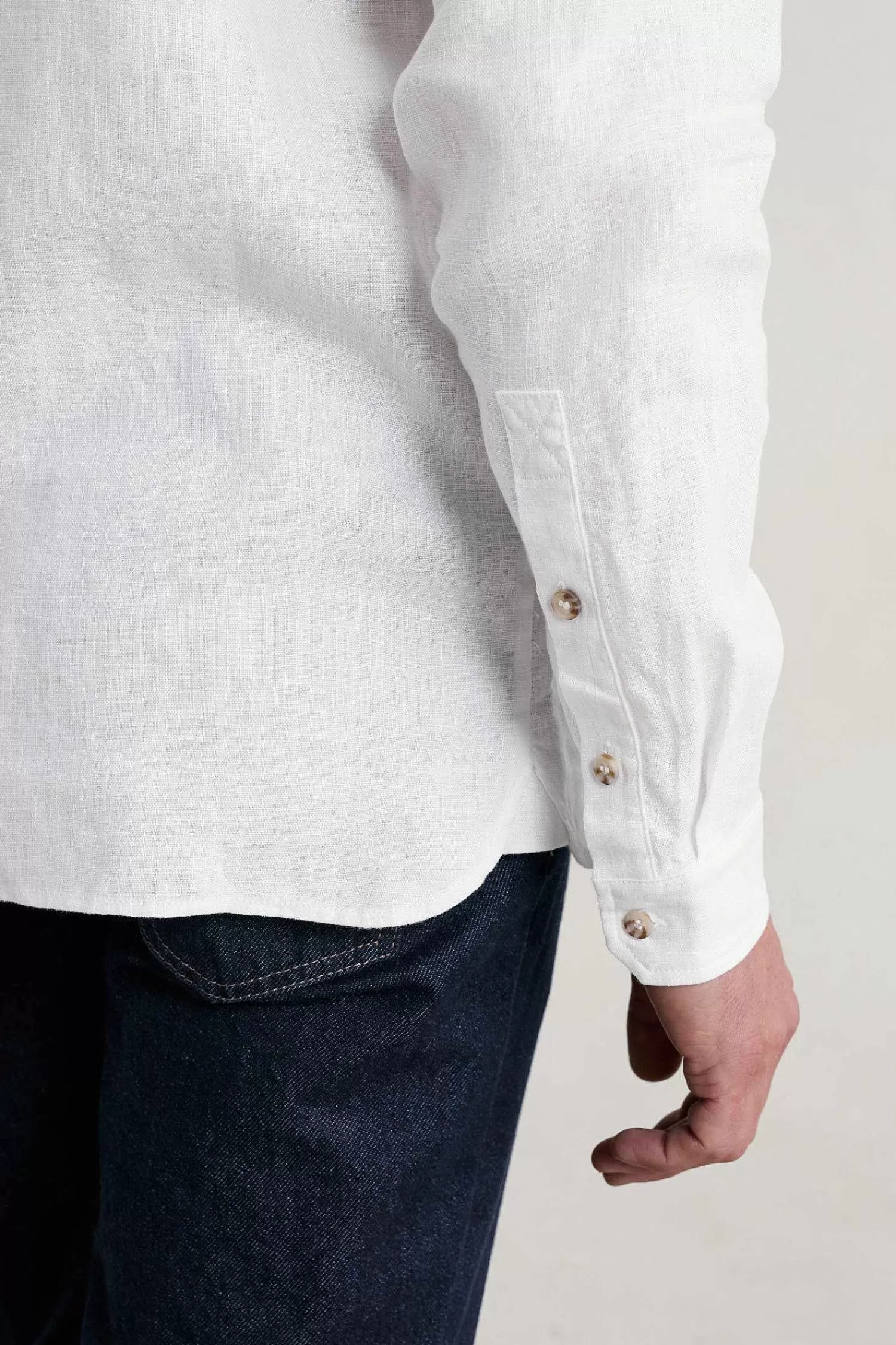 SEASALT CORNWALL - Camicia Uomo in Lino Premium con Design Esclusivo, Stile Costiero per Estate 2024 - Tocco Artigianale Cornovagliese - Abbigliamento Casual Confortevole e Leggera