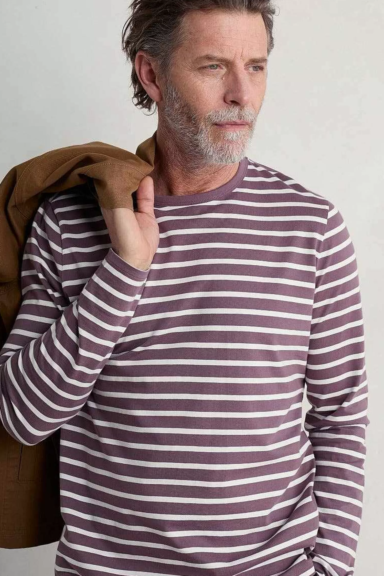 Maglietta marinara uomo Seasalt Cornwall - Scollo tondo in cotone certificato GOTS per un look casual