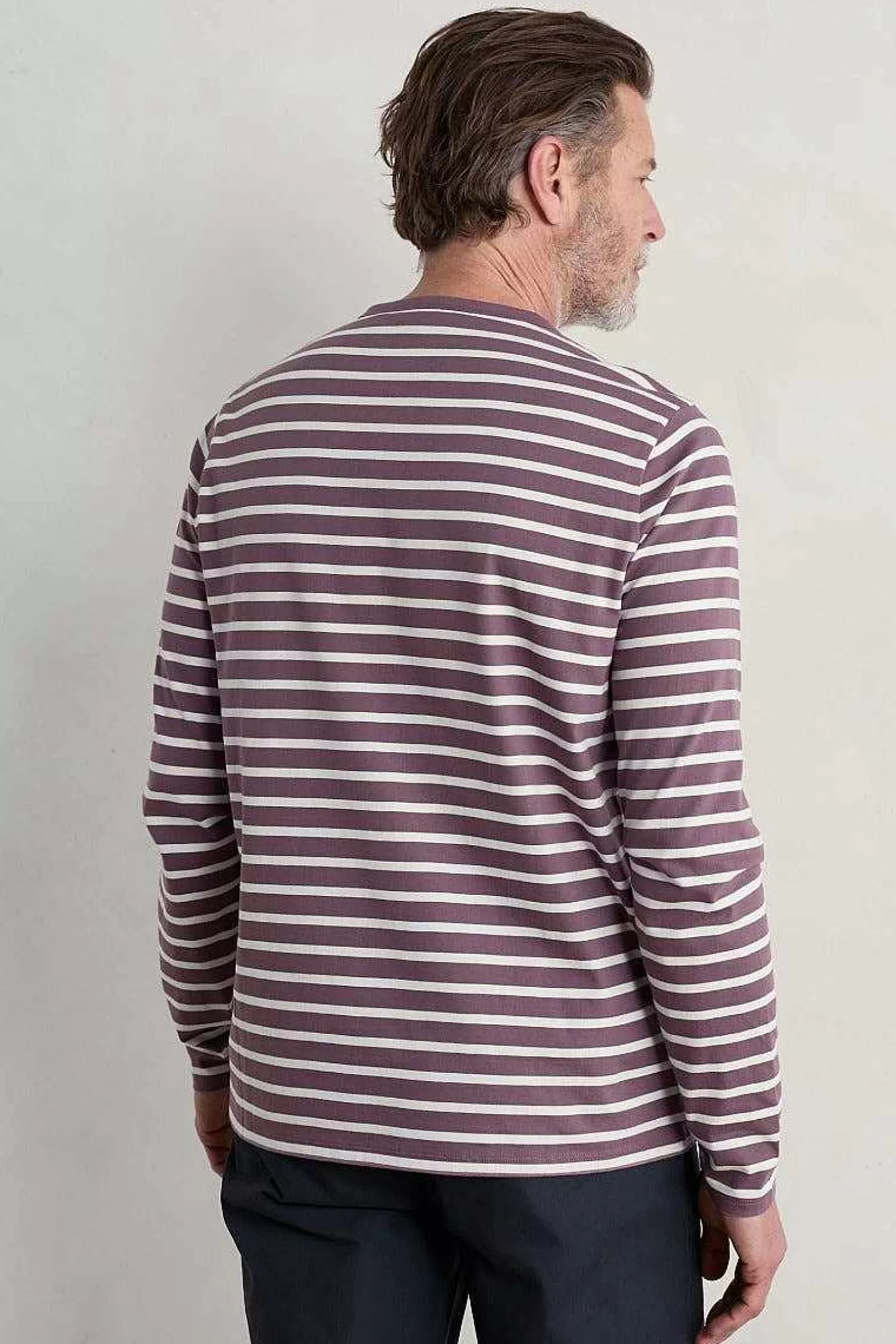 Maglietta marinara uomo Seasalt Cornwall - Scollo tondo in cotone certificato GOTS per un look casual