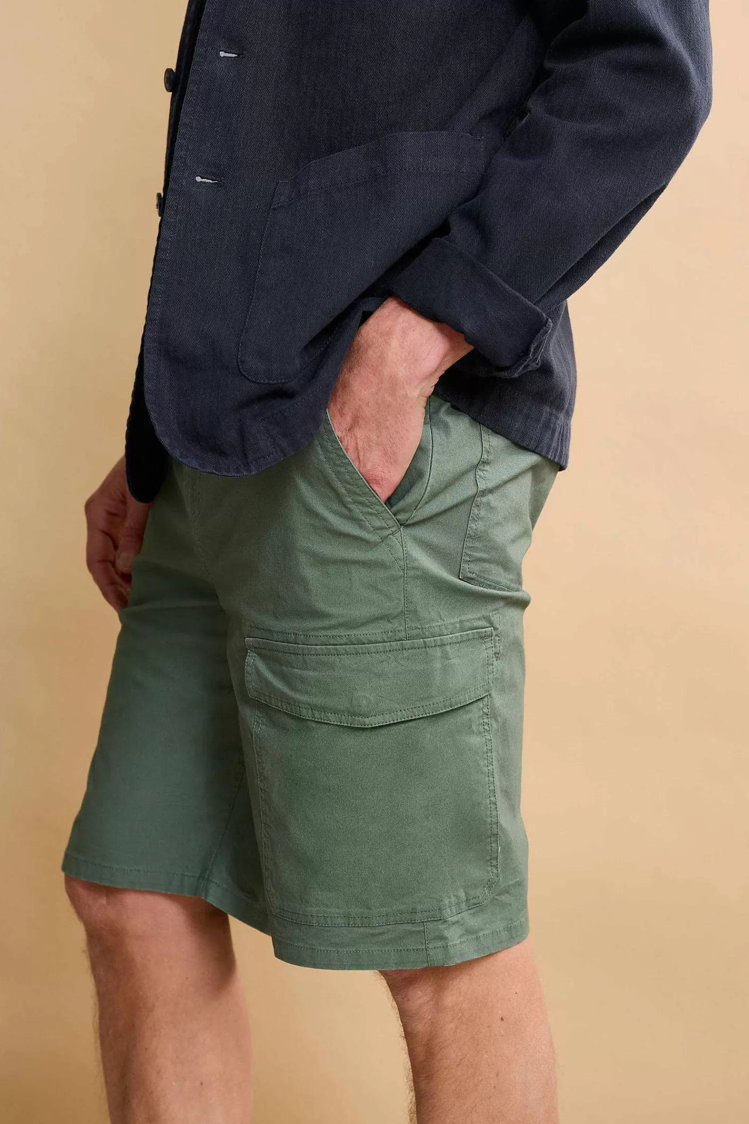 Uomo: Shorts Cargo in Cotone Biologico 