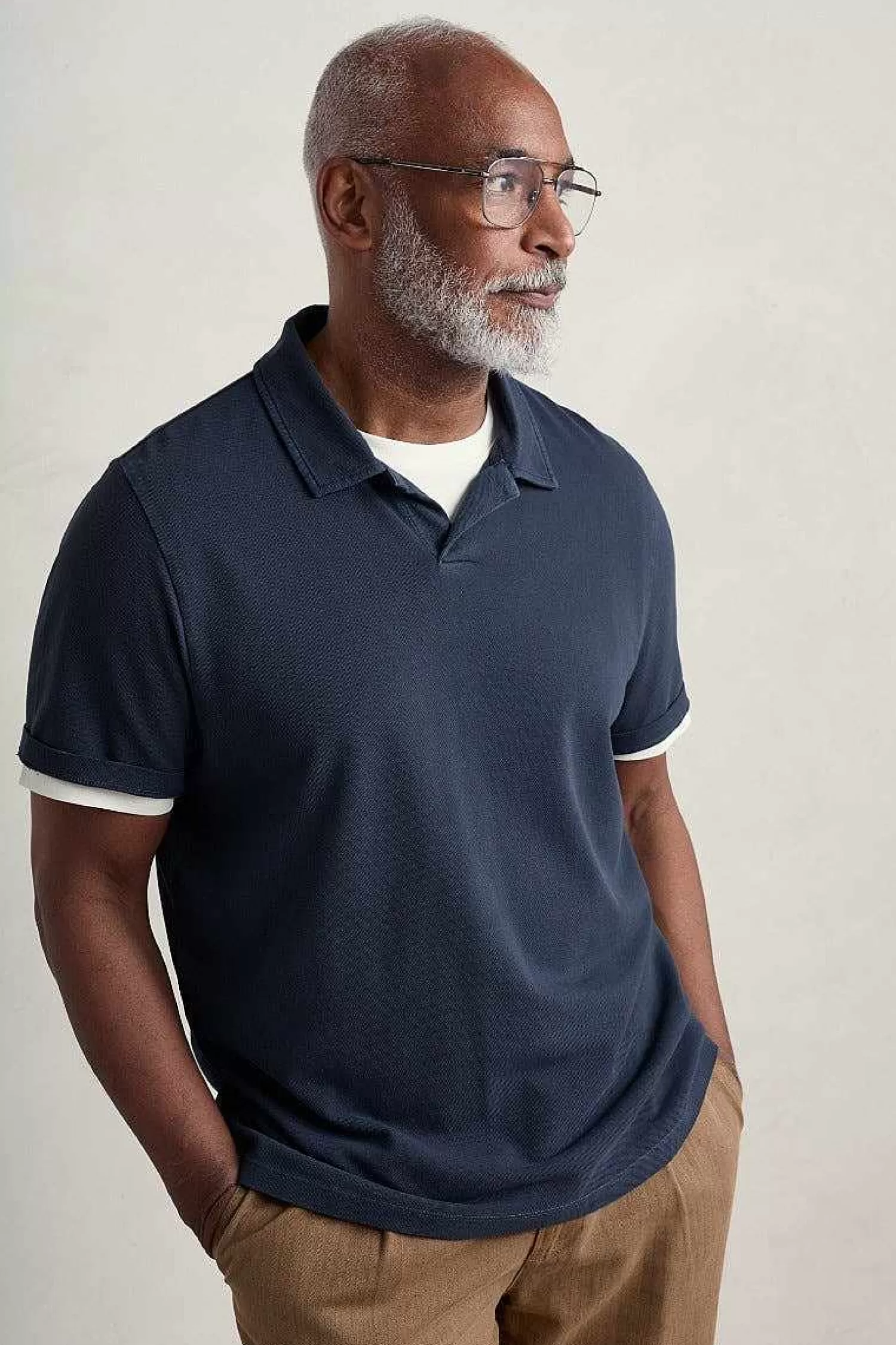 Maglia Polo Classica in Cotone Organico Treve Uomo - Design Confortevole Seasalt Cornwall per Uno Stile Naturale