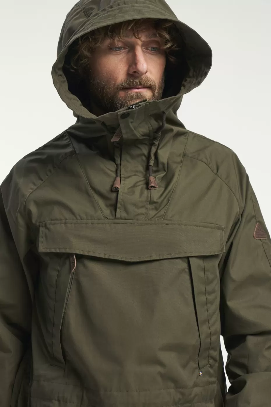 Promozione Giacca Impermeabile Tenson Unisex Mod. 55 - Trekking Montano in Colore Foglia di Vite
