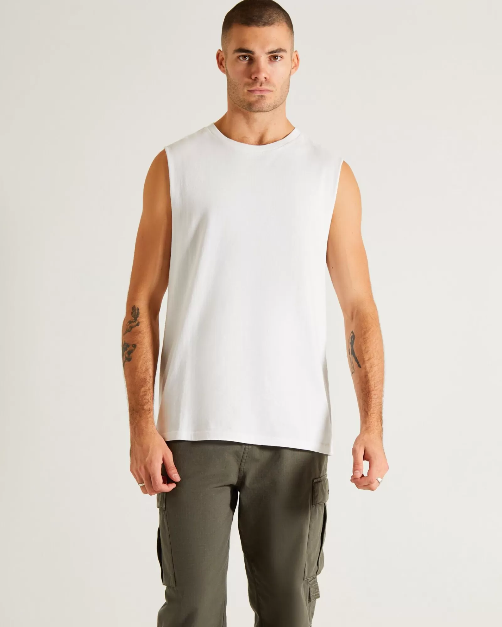 Offerta Lampo | Canotta Sportiva BASIC by General Pants Co. in Bianco Puro