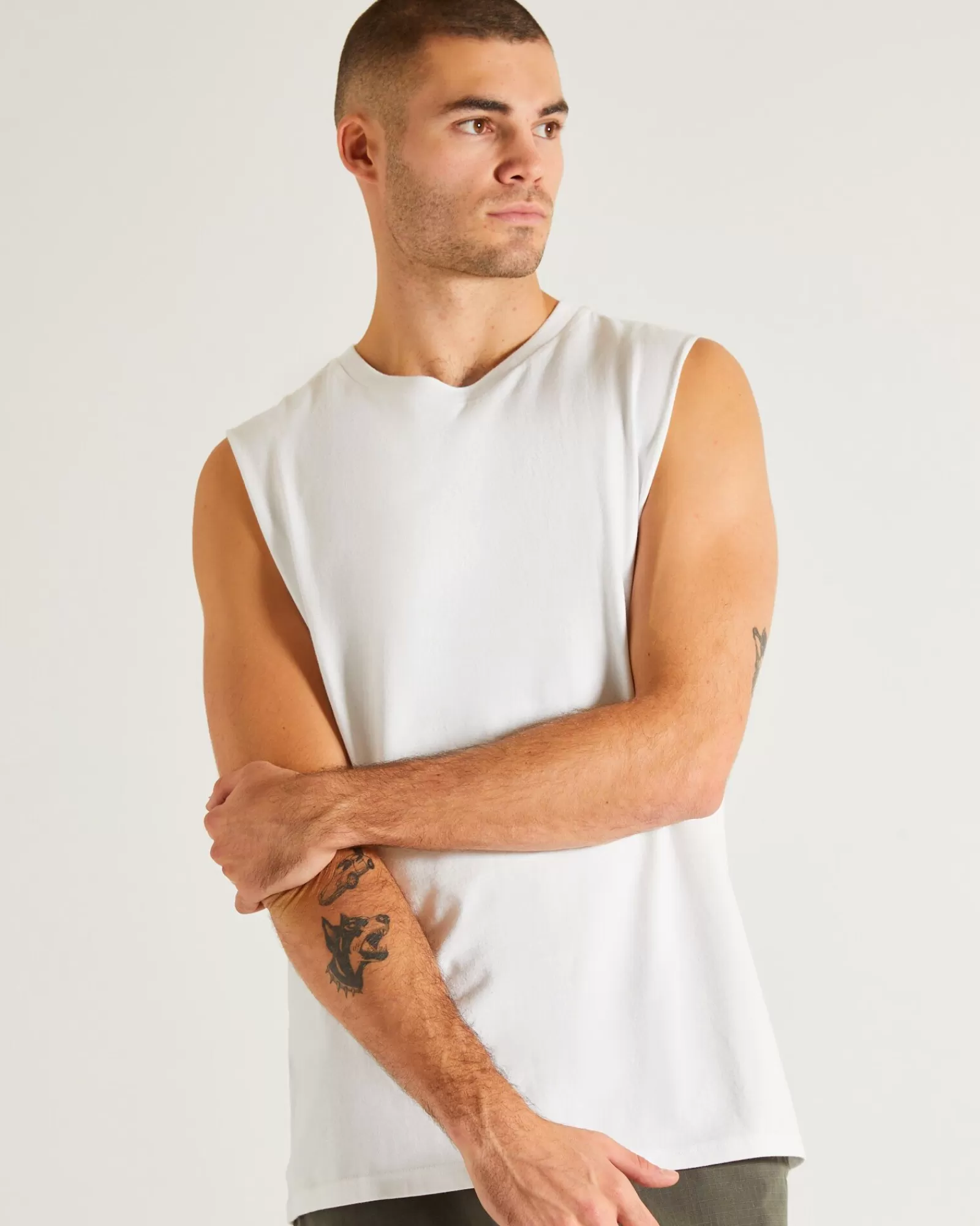 Offerta Lampo | Canotta Sportiva BASIC by General Pants Co. in Bianco Puro