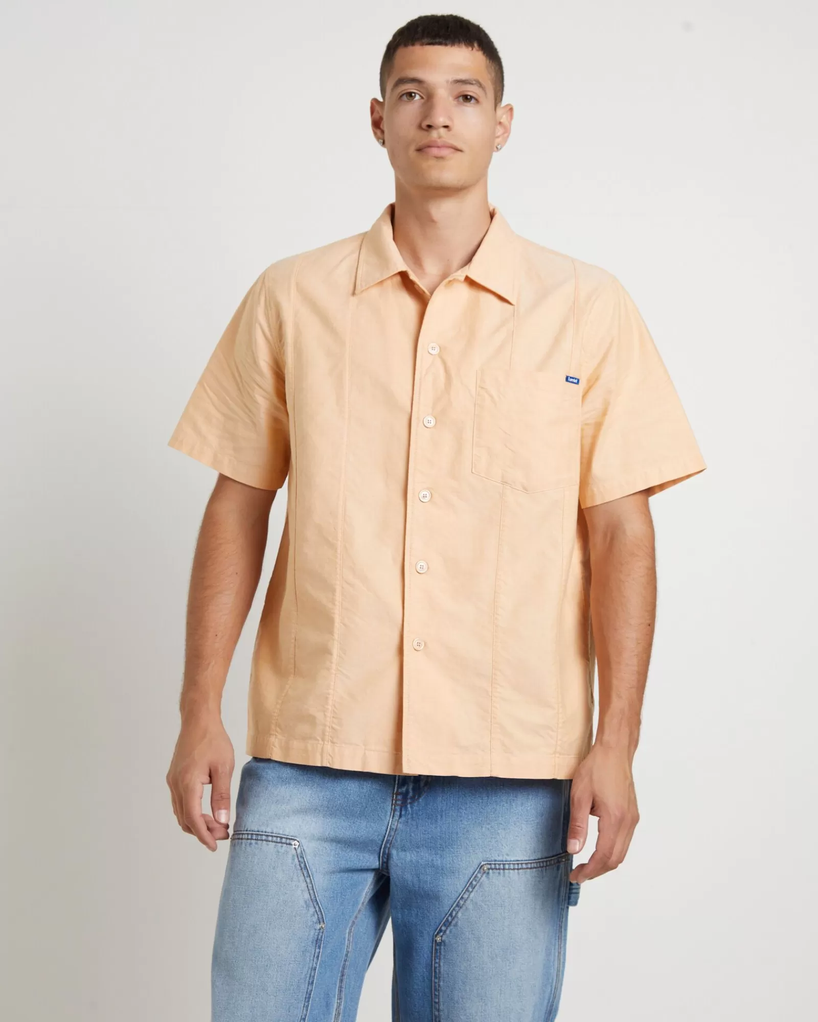 LARRIET Maglietta Paddy Casual in Tonalità Arancione Sole - Stile Essenziale con Finiture Moderne