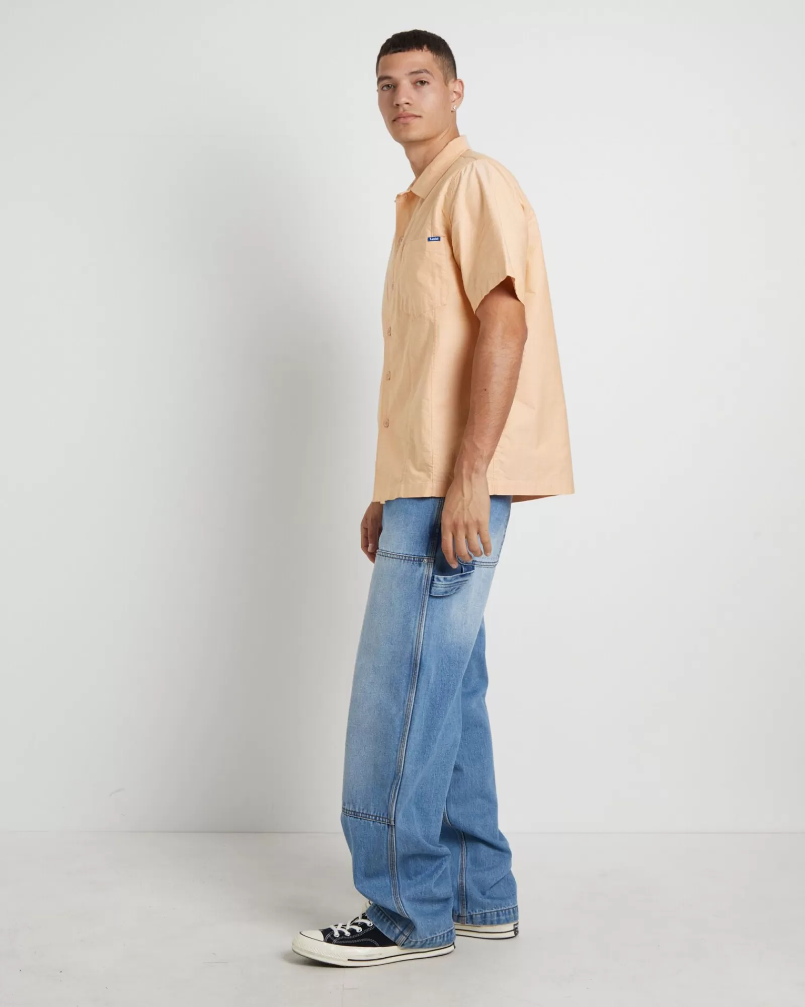 LARRIET Maglietta Paddy Casual in Tonalità Arancione Sole - Stile Essenziale con Finiture Moderne