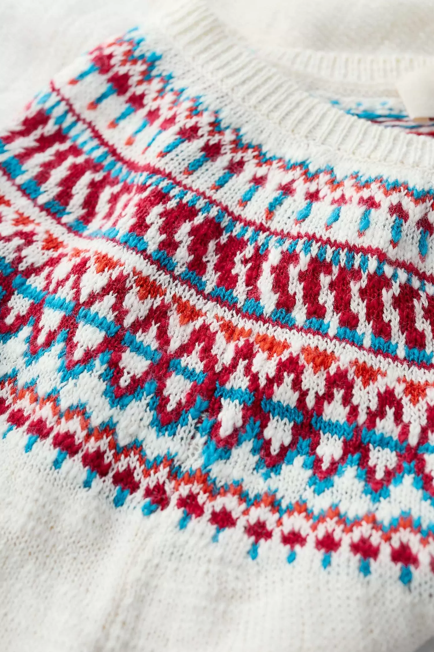 Maglione Costiero Donna Seasalt Cornwall con Motivi Fair Isle - Stile Tradizionale Penvoose per un Look Autentico