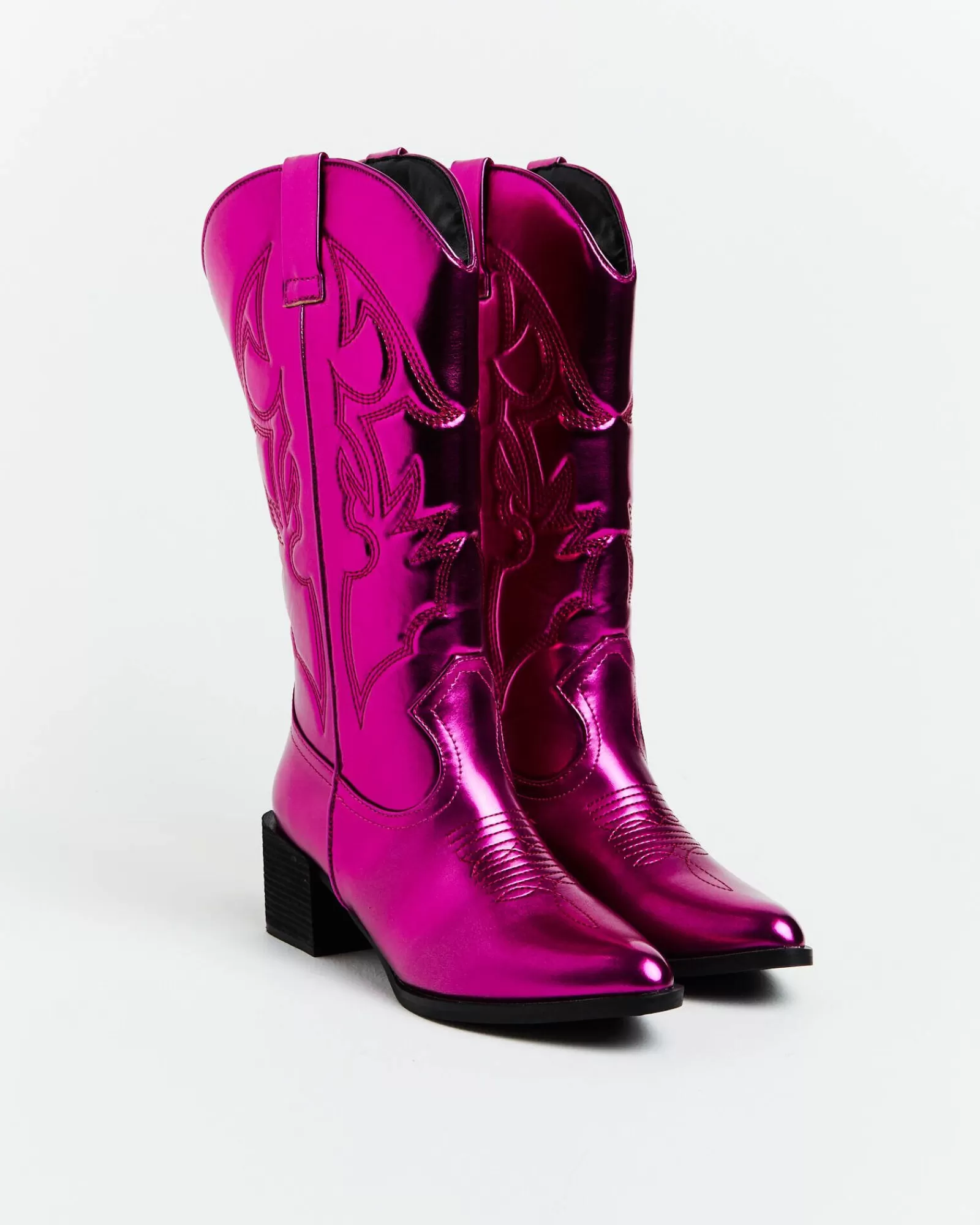 Stivali da Cowboy THERAPY Ranger Rosa Metallizzato - Edizione Limitata con Design Iconico e Suola Comoda!