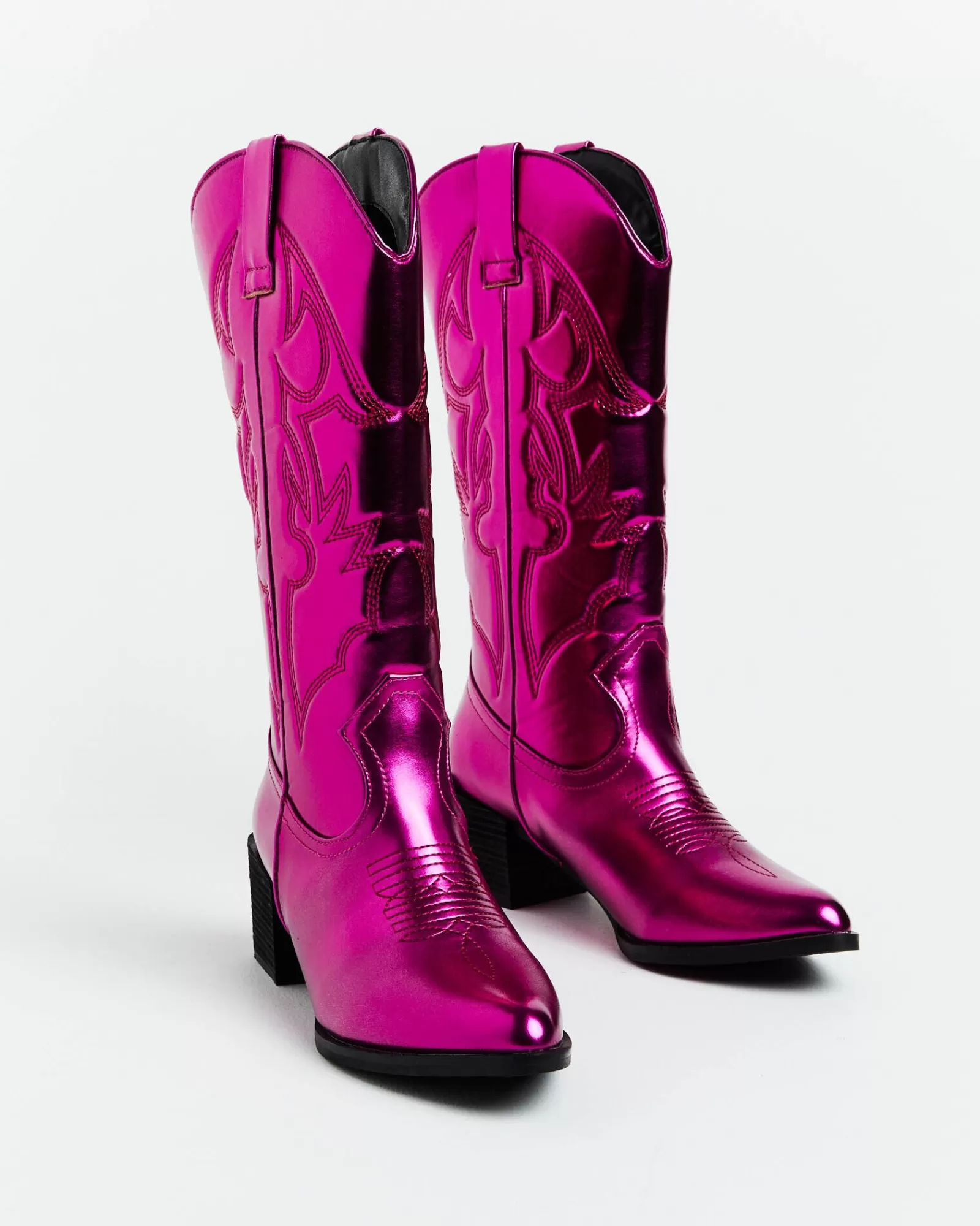 Stivali da Cowboy THERAPY Ranger Rosa Metallizzato - Edizione Limitata con Design Iconico e Suola Comoda!