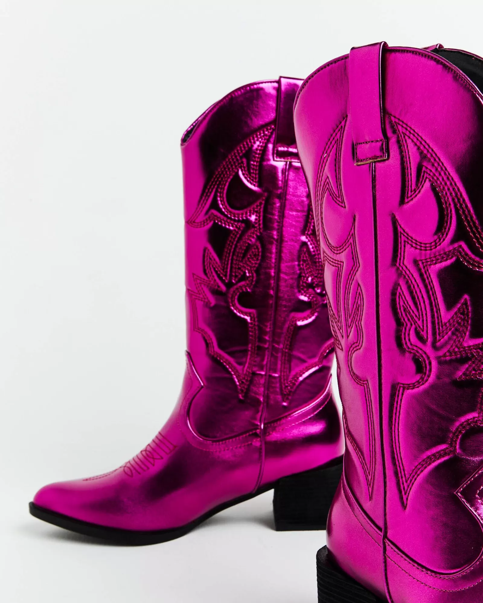 Stivali da Cowboy THERAPY Ranger Rosa Metallizzato - Edizione Limitata con Design Iconico e Suola Comoda!
