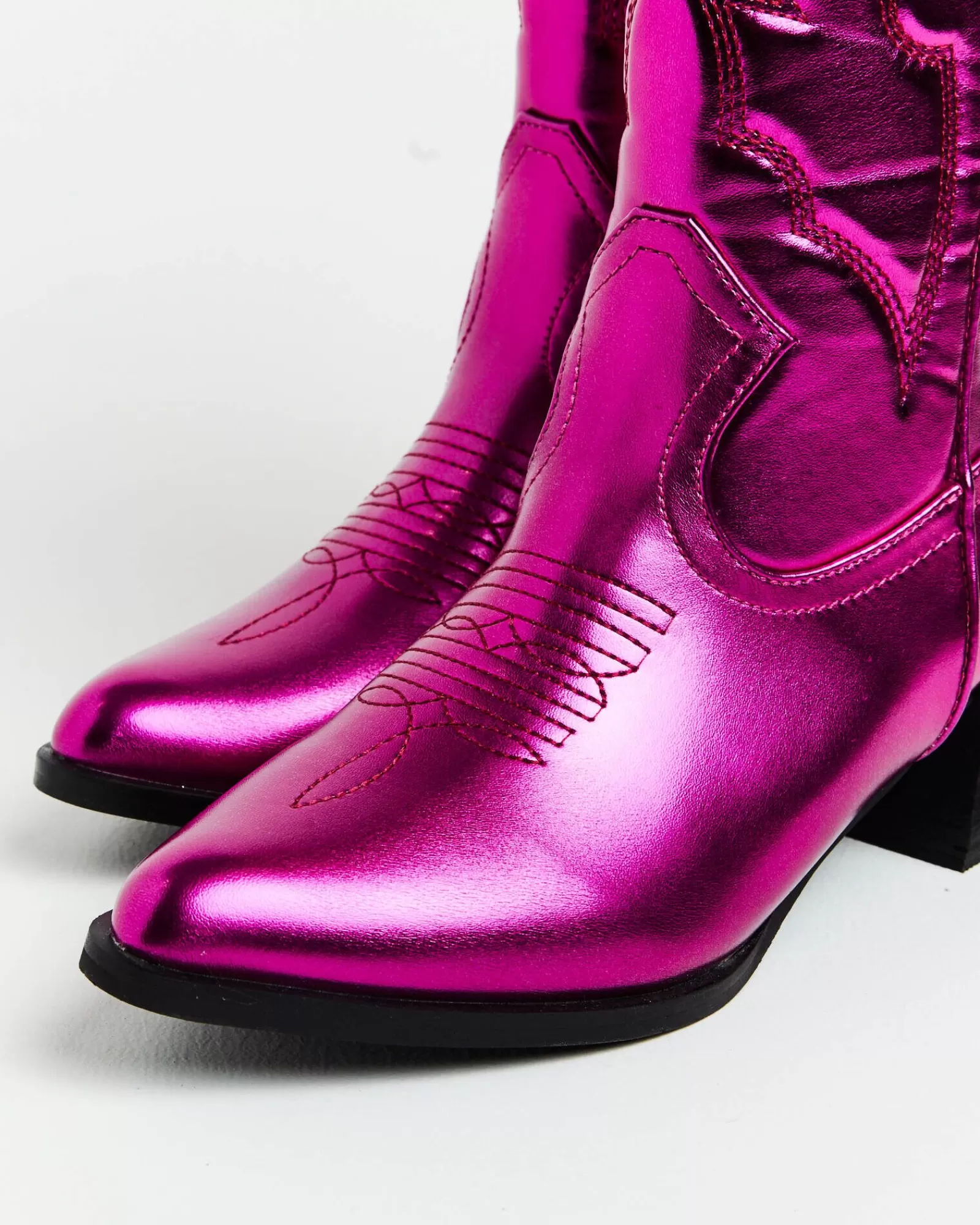 Stivali da Cowboy THERAPY Ranger Rosa Metallizzato - Edizione Limitata con Design Iconico e Suola Comoda!